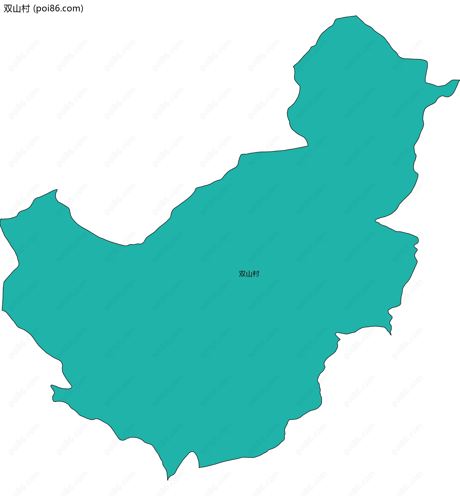 双山村边界地图