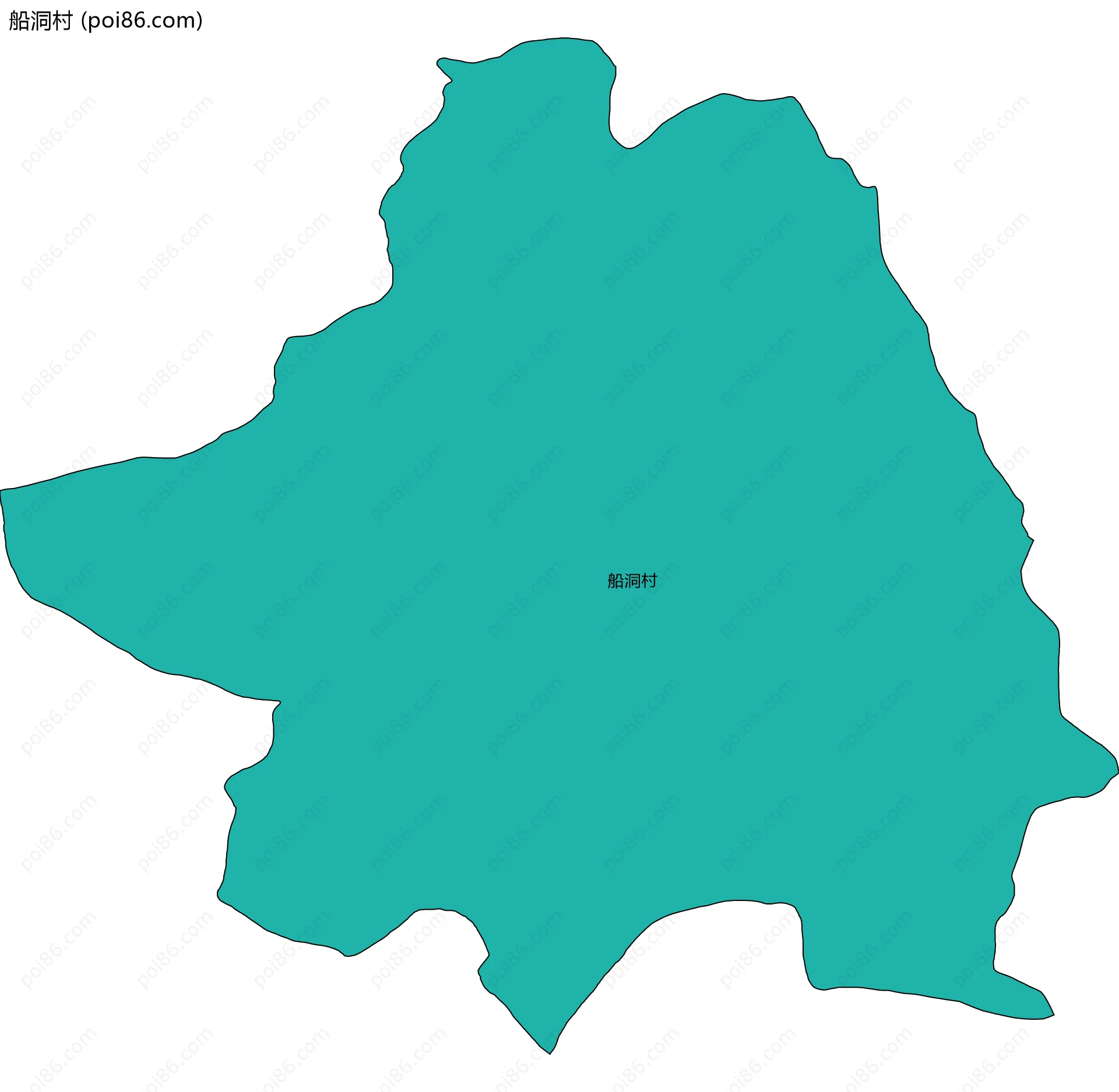 船洞村边界地图