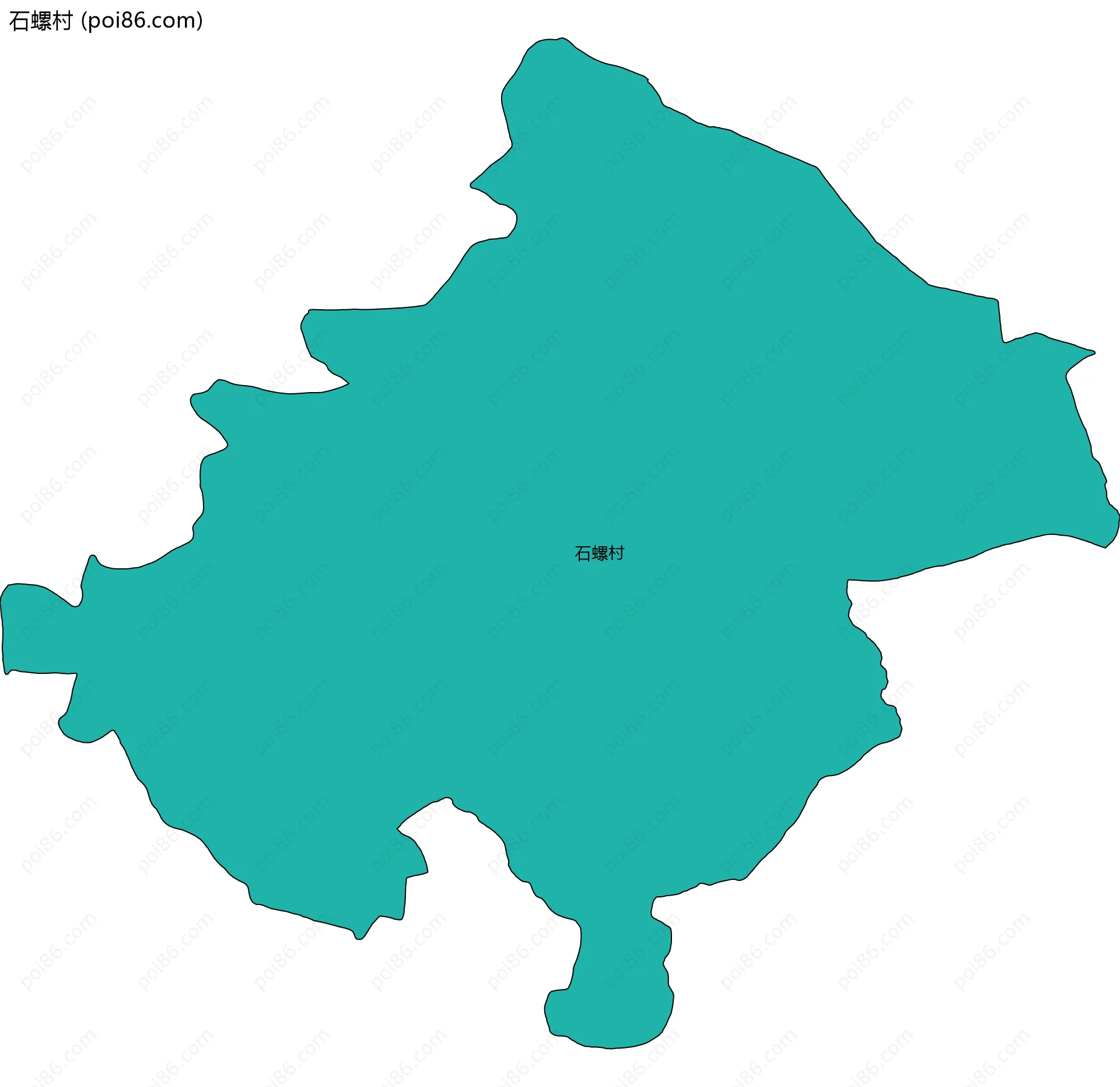 石螺村边界地图