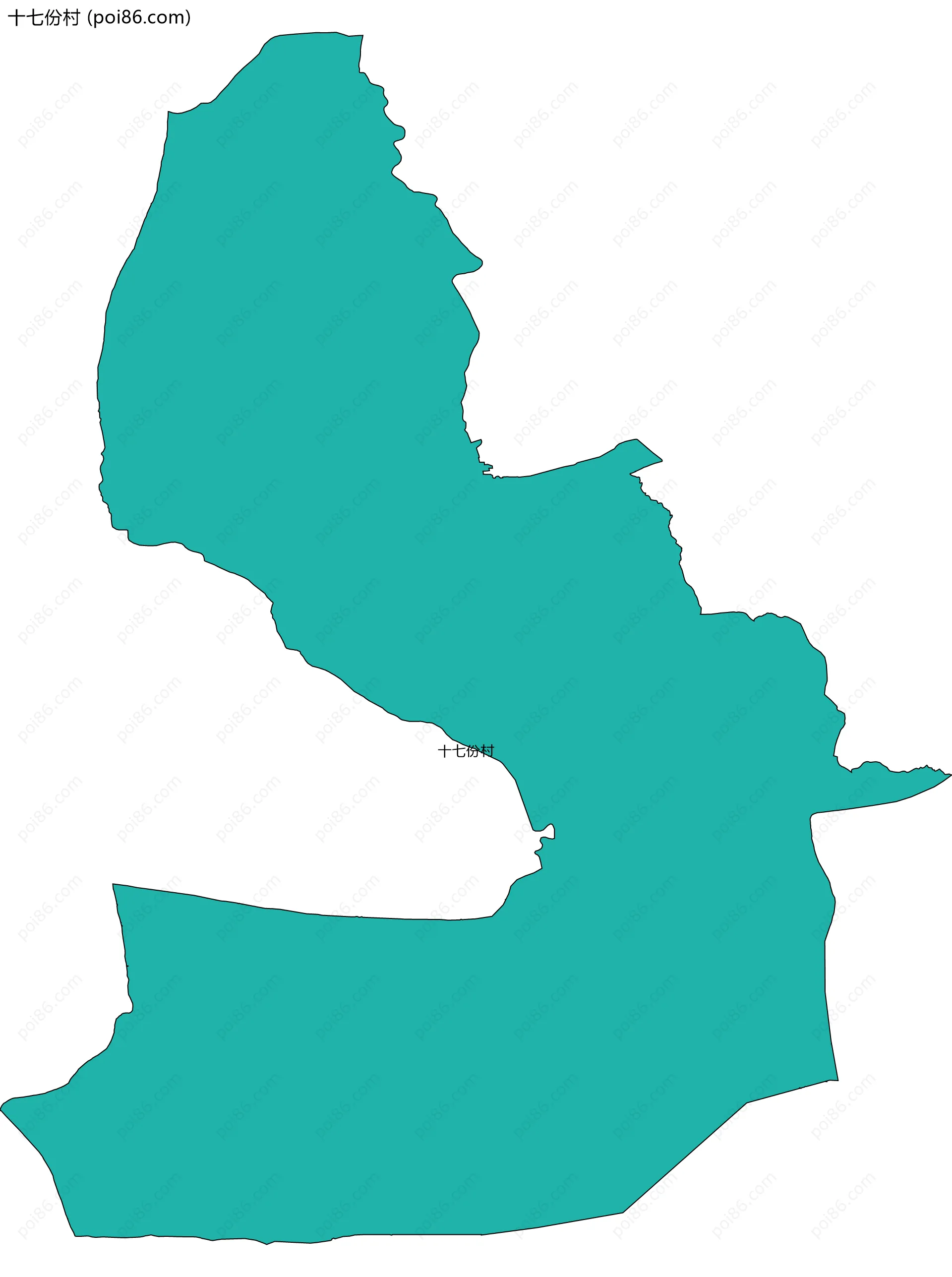 十七份村边界地图