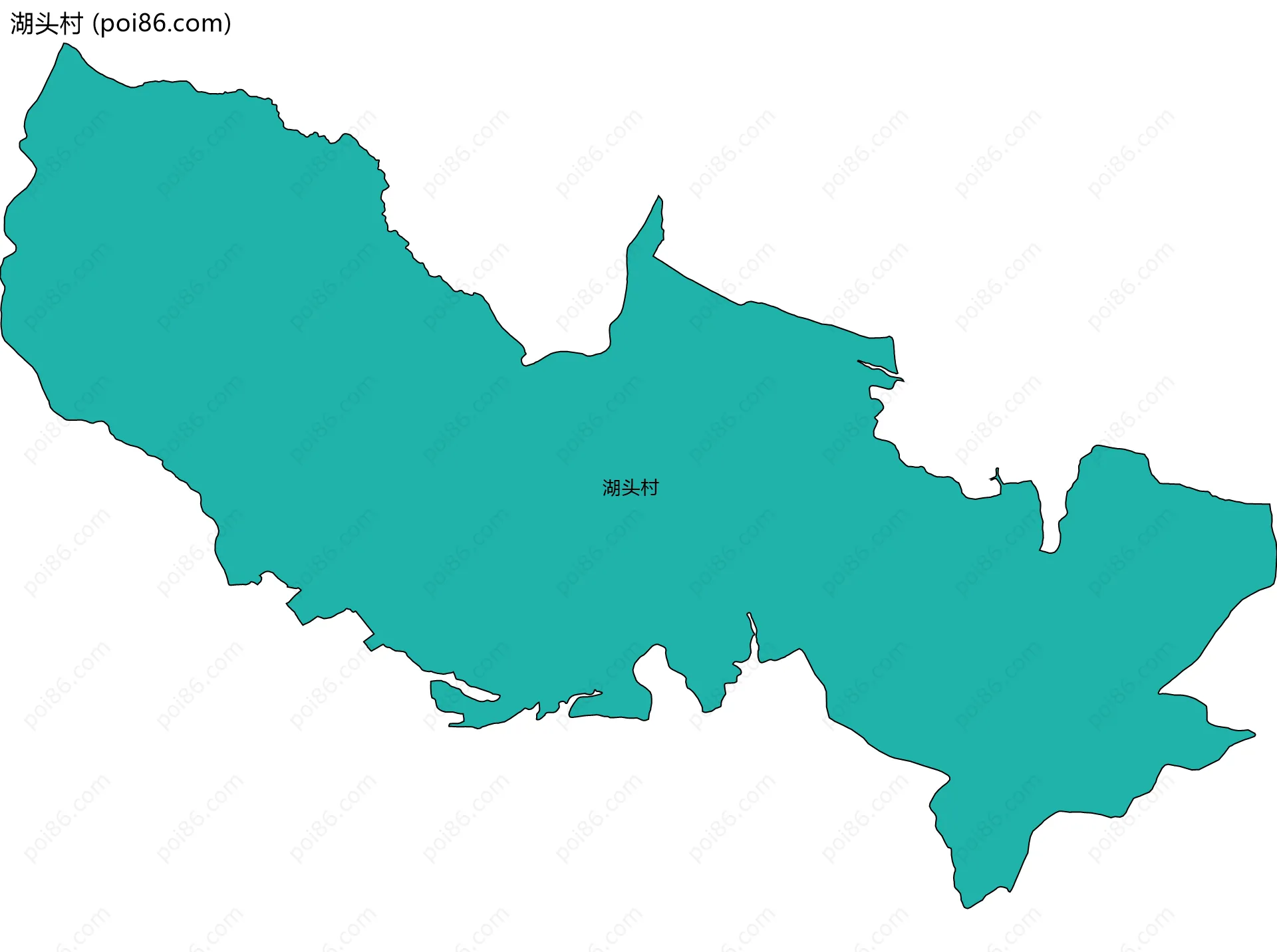 湖头村边界地图