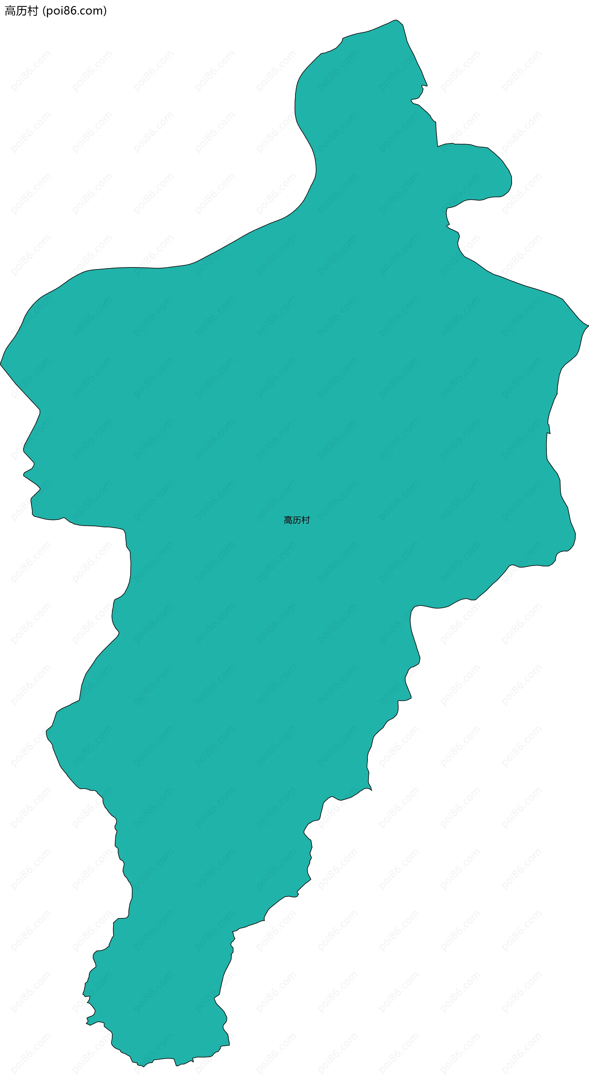高历村边界地图