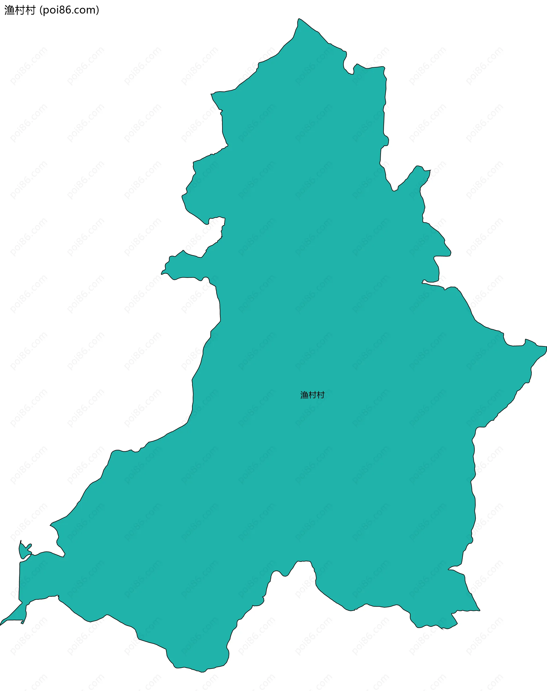 渔村村边界地图