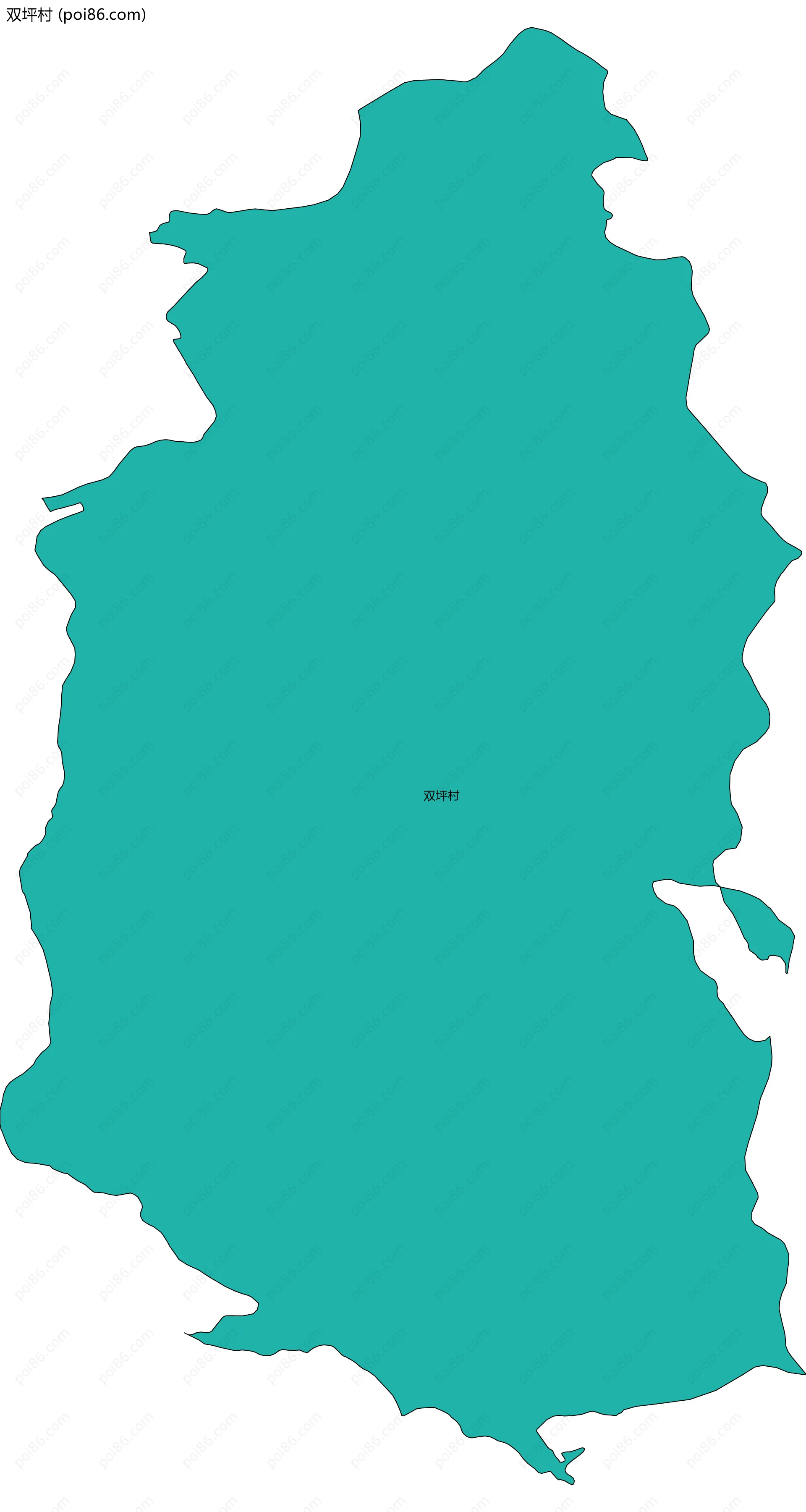 双坪村边界地图