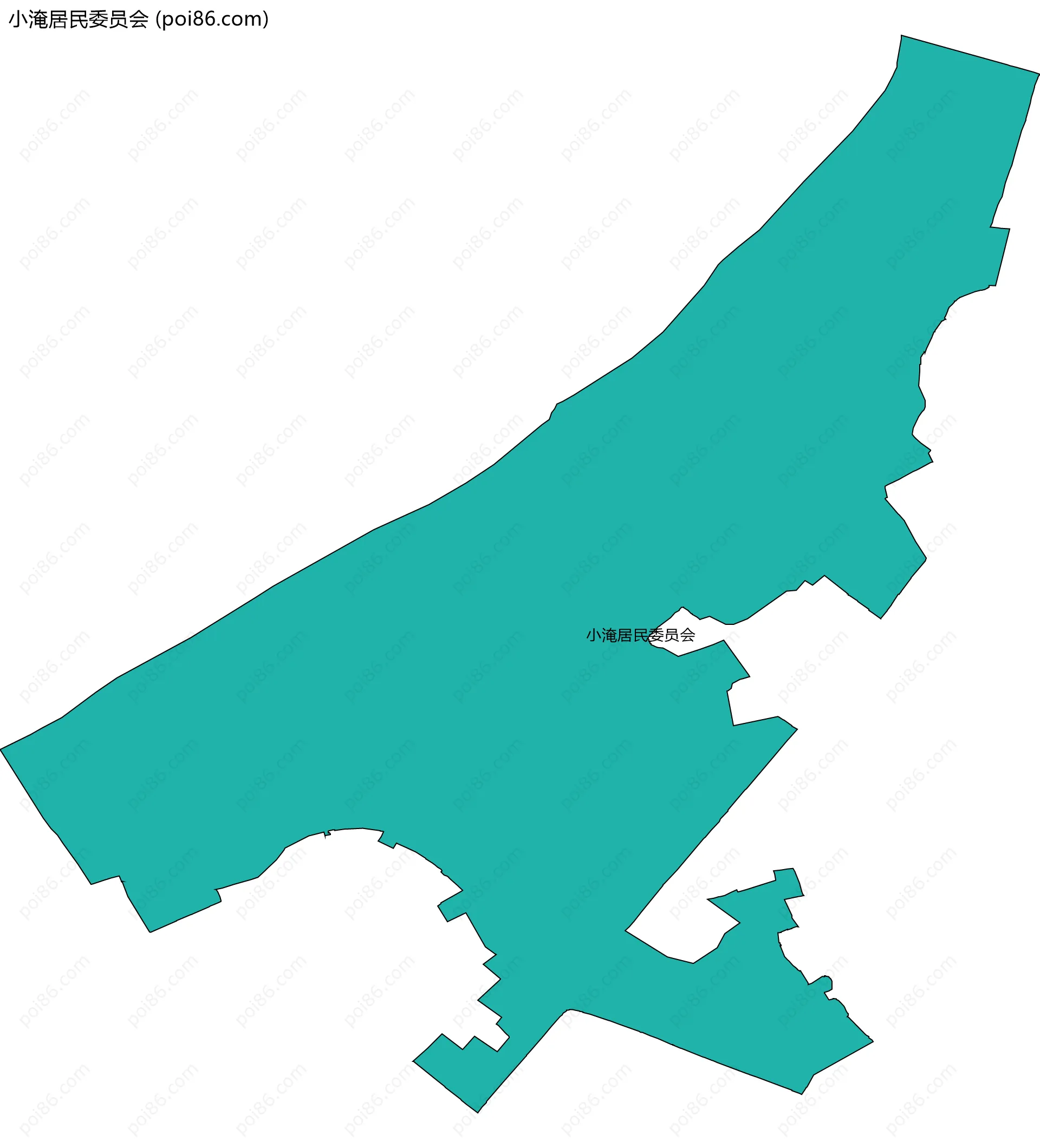 小淹居民委员会边界地图