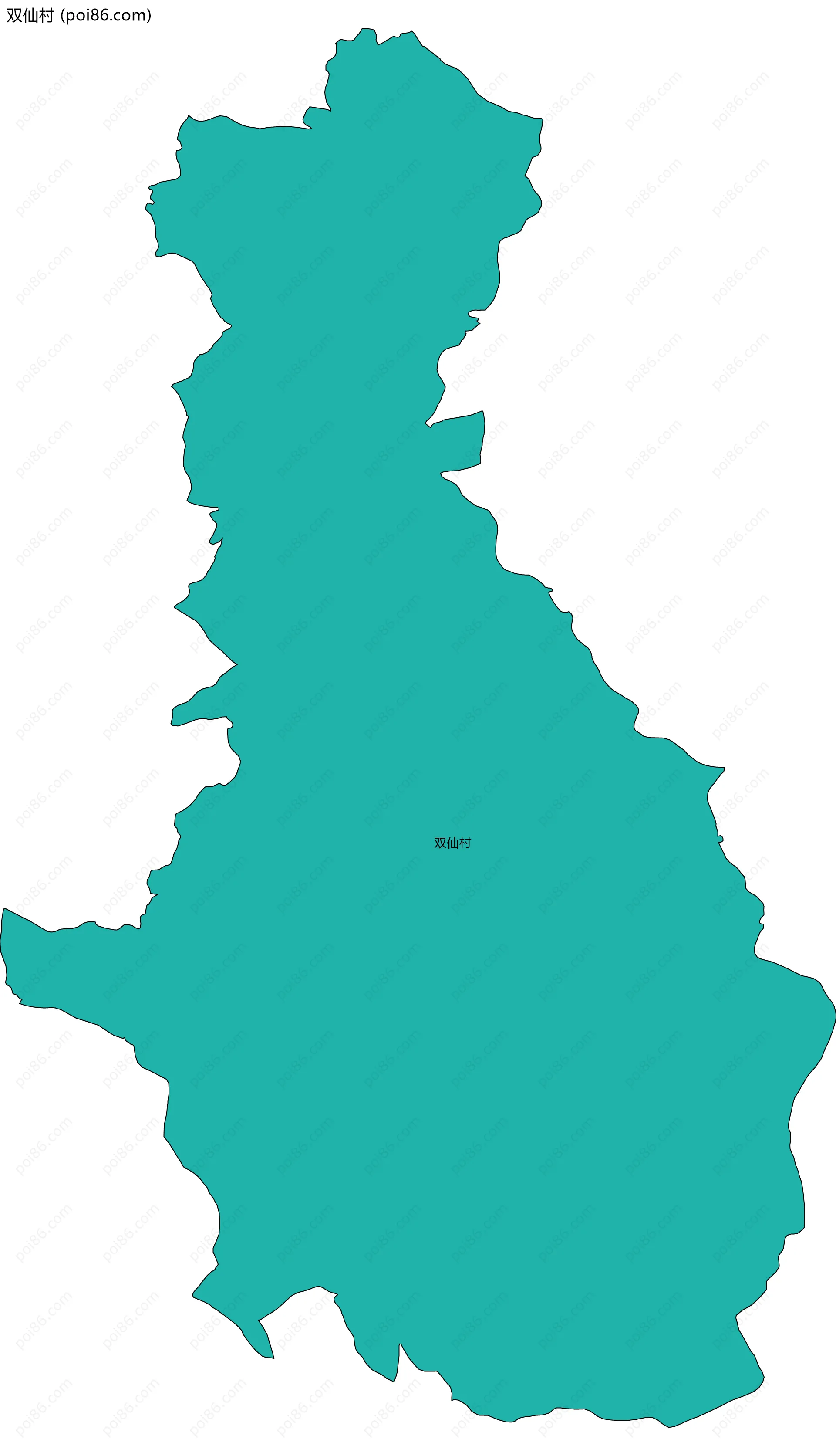 双仙村边界地图