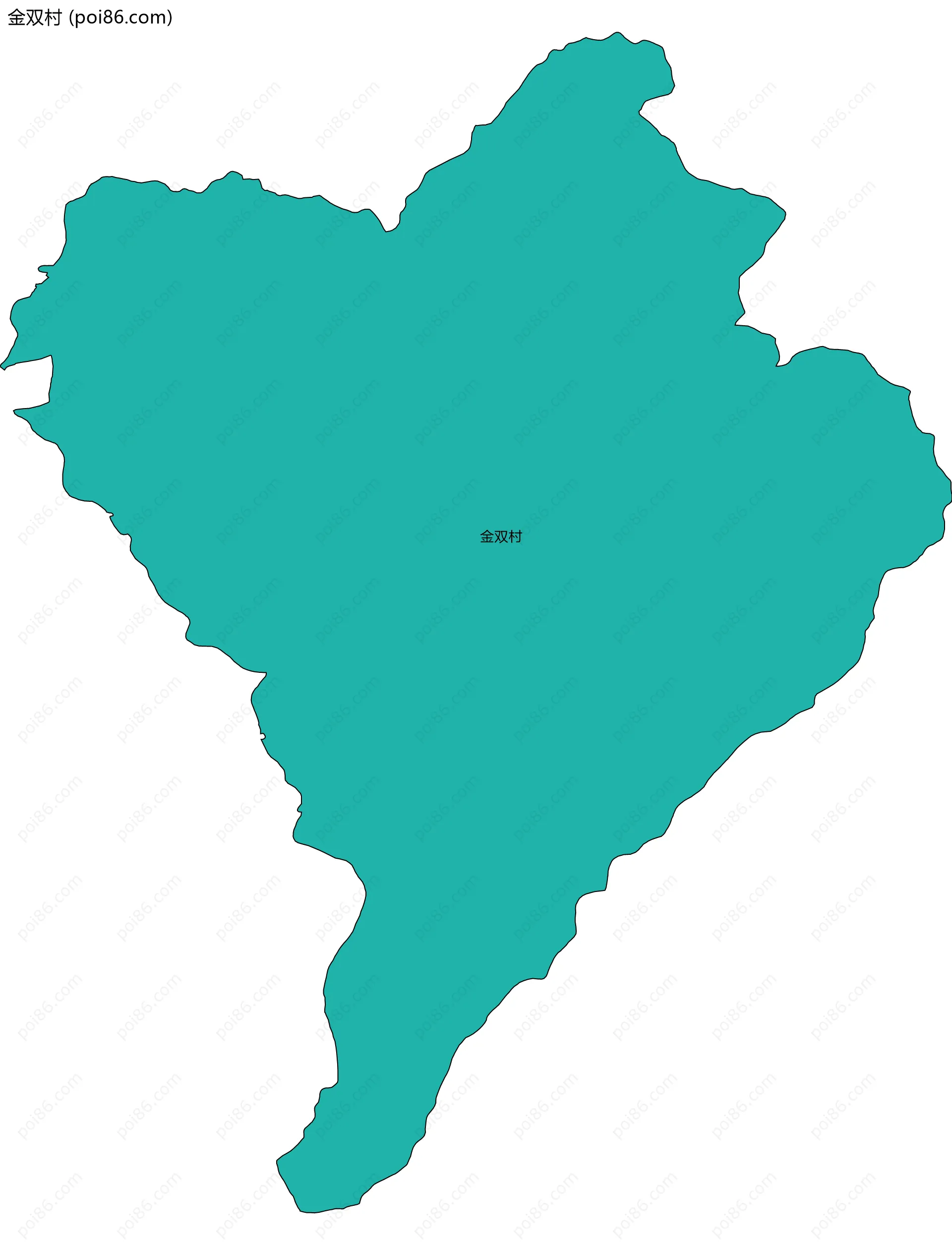 金双村边界地图