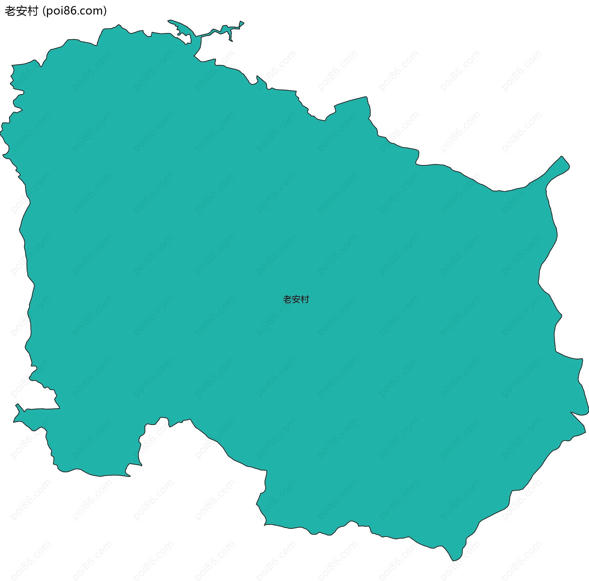 老安村边界地图