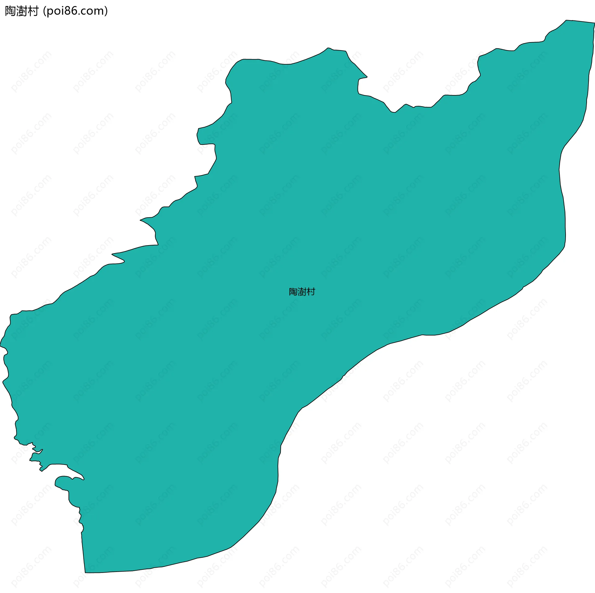 陶澍村边界地图