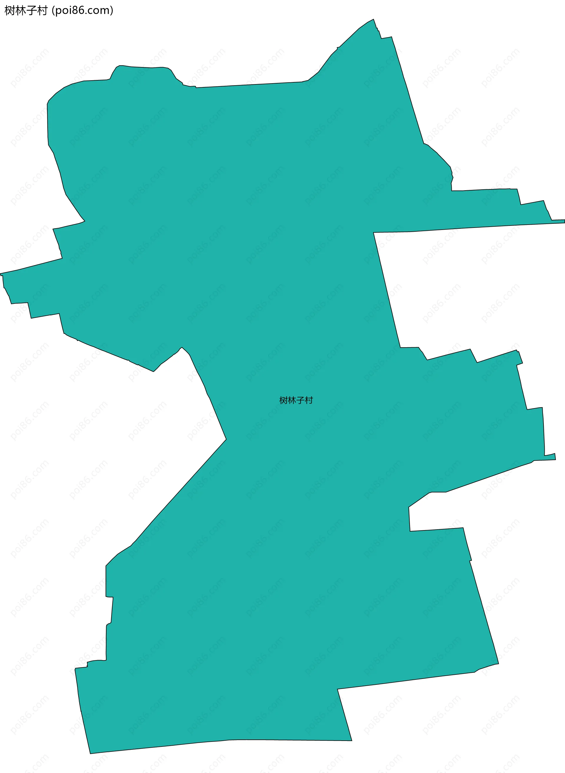 树林子村边界地图