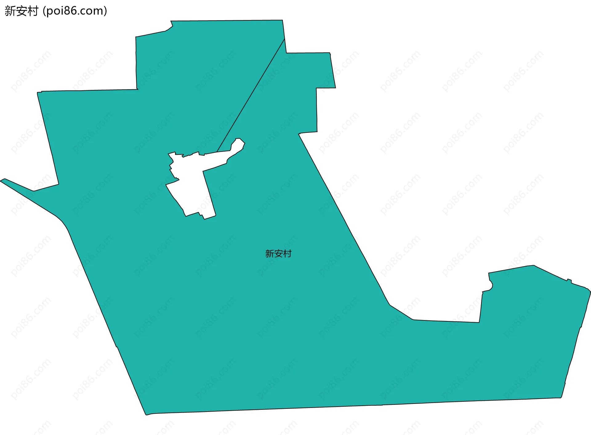 新安村边界地图