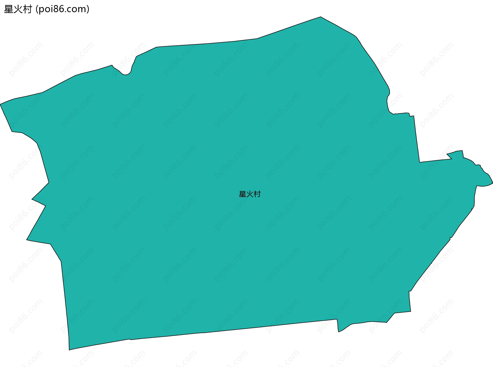 星火村边界地图