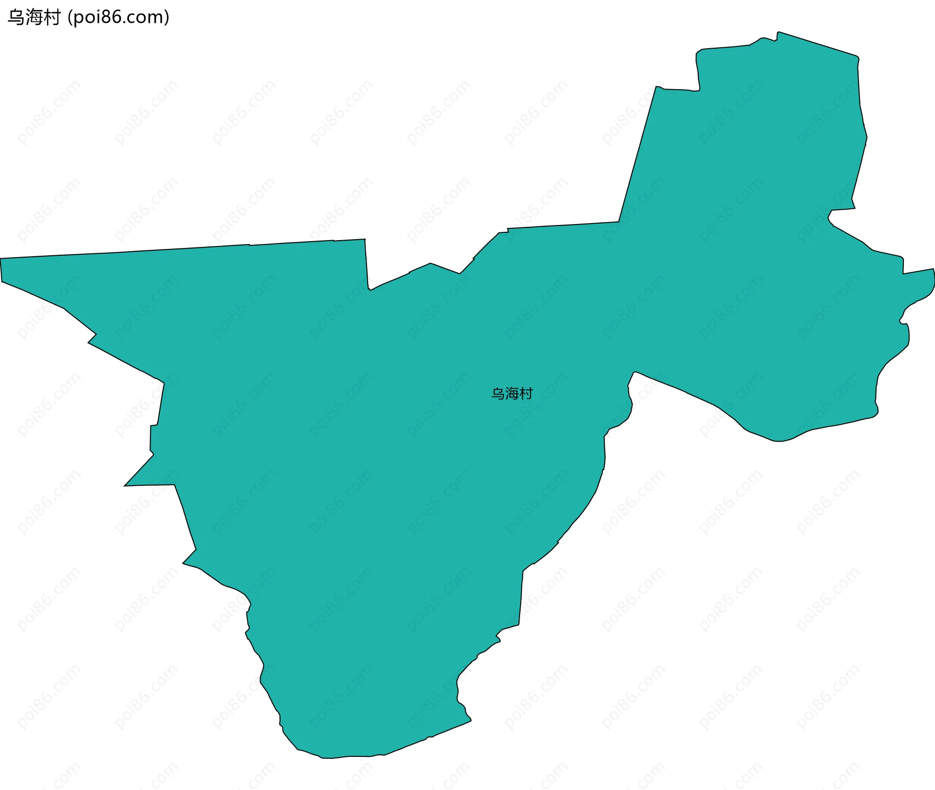 乌海村边界地图
