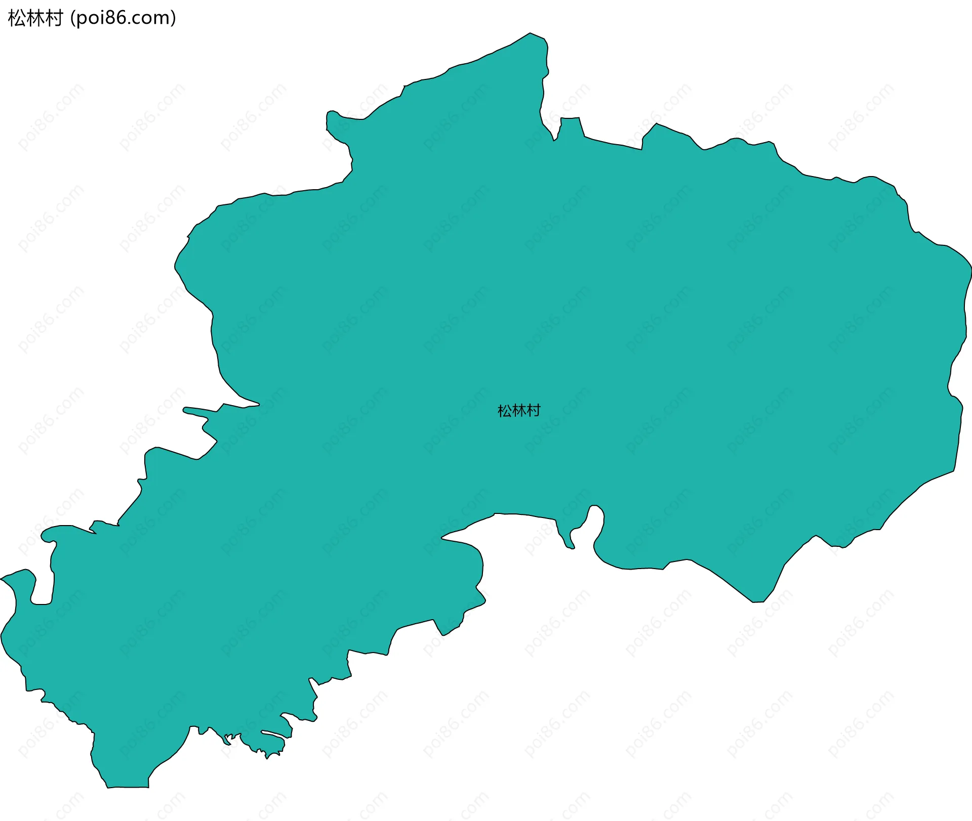 松林村边界地图