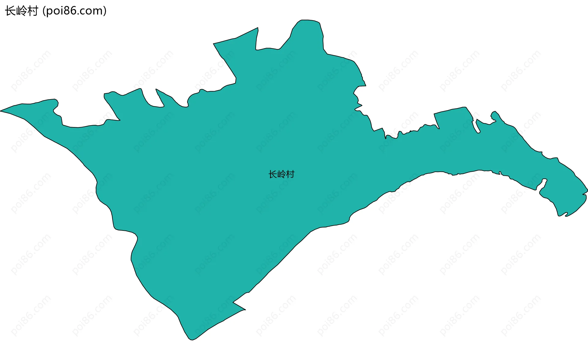 长岭村边界地图