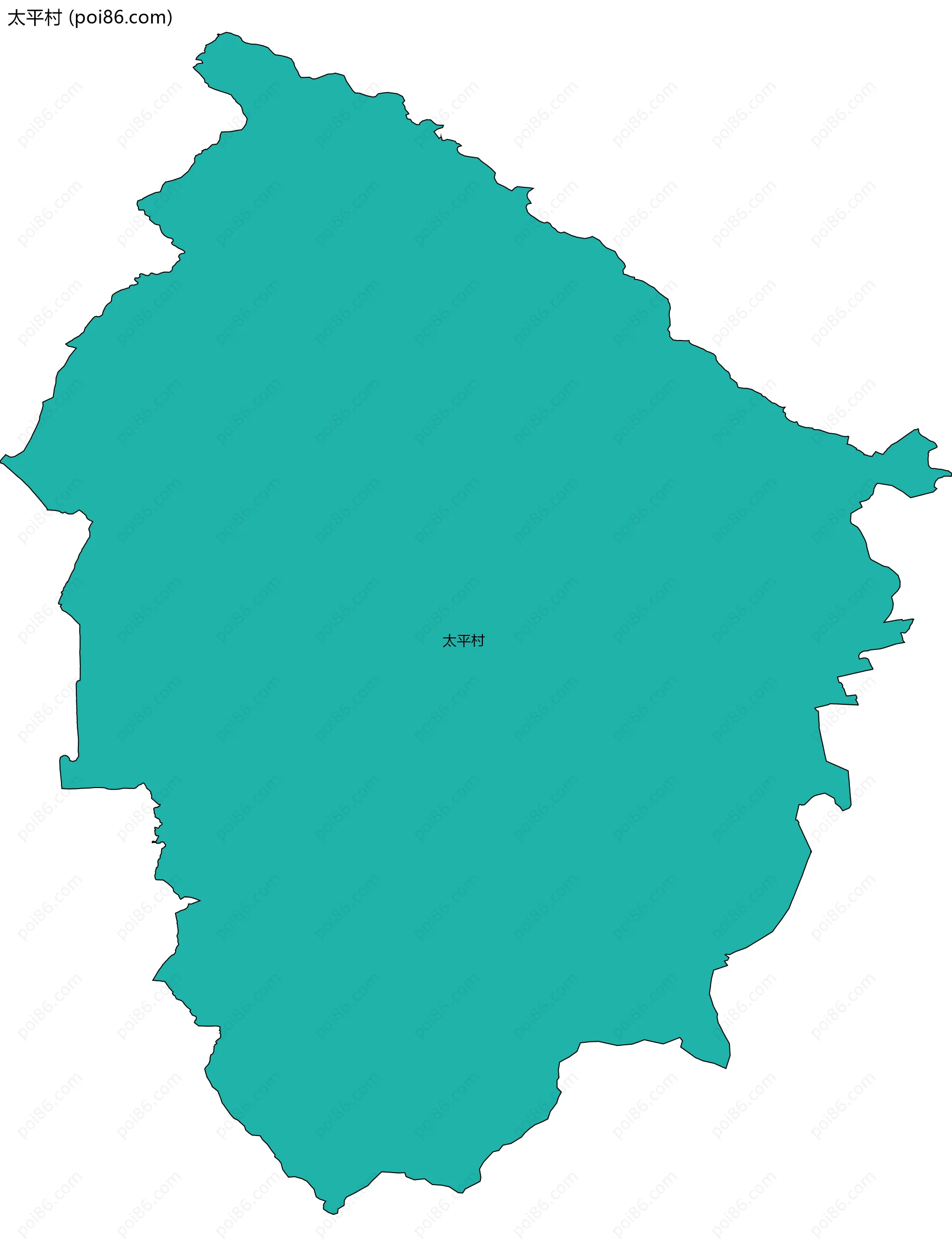 太平村边界地图