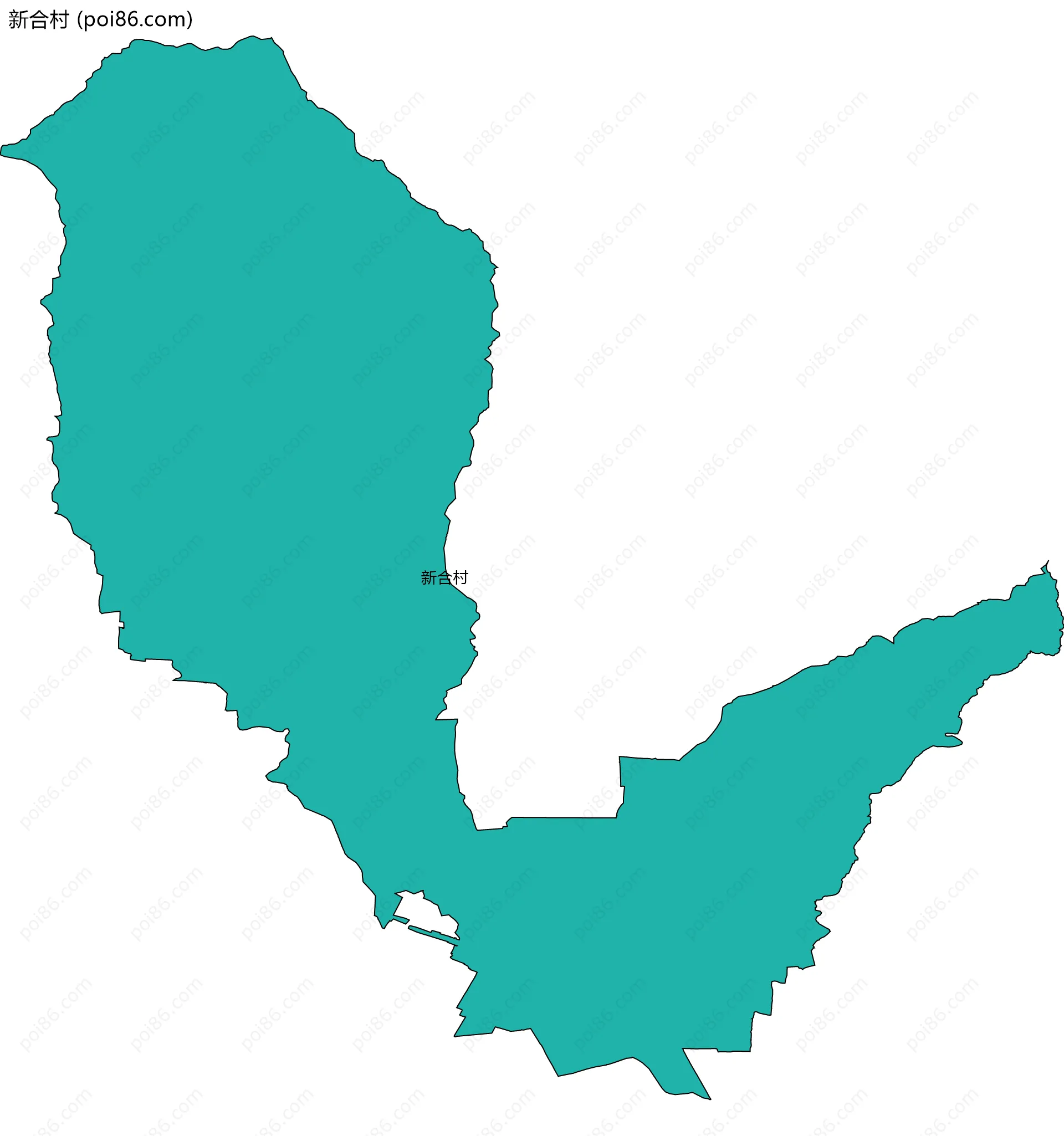 新合村边界地图