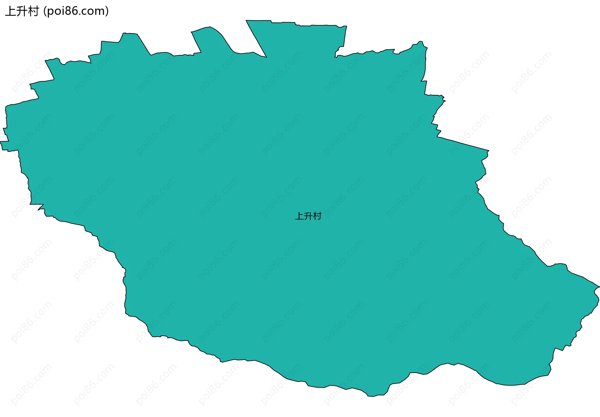 上升村边界地图