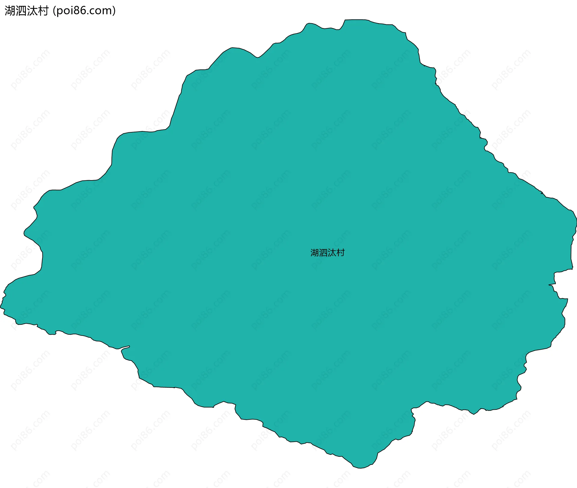 湖泗汰村边界地图