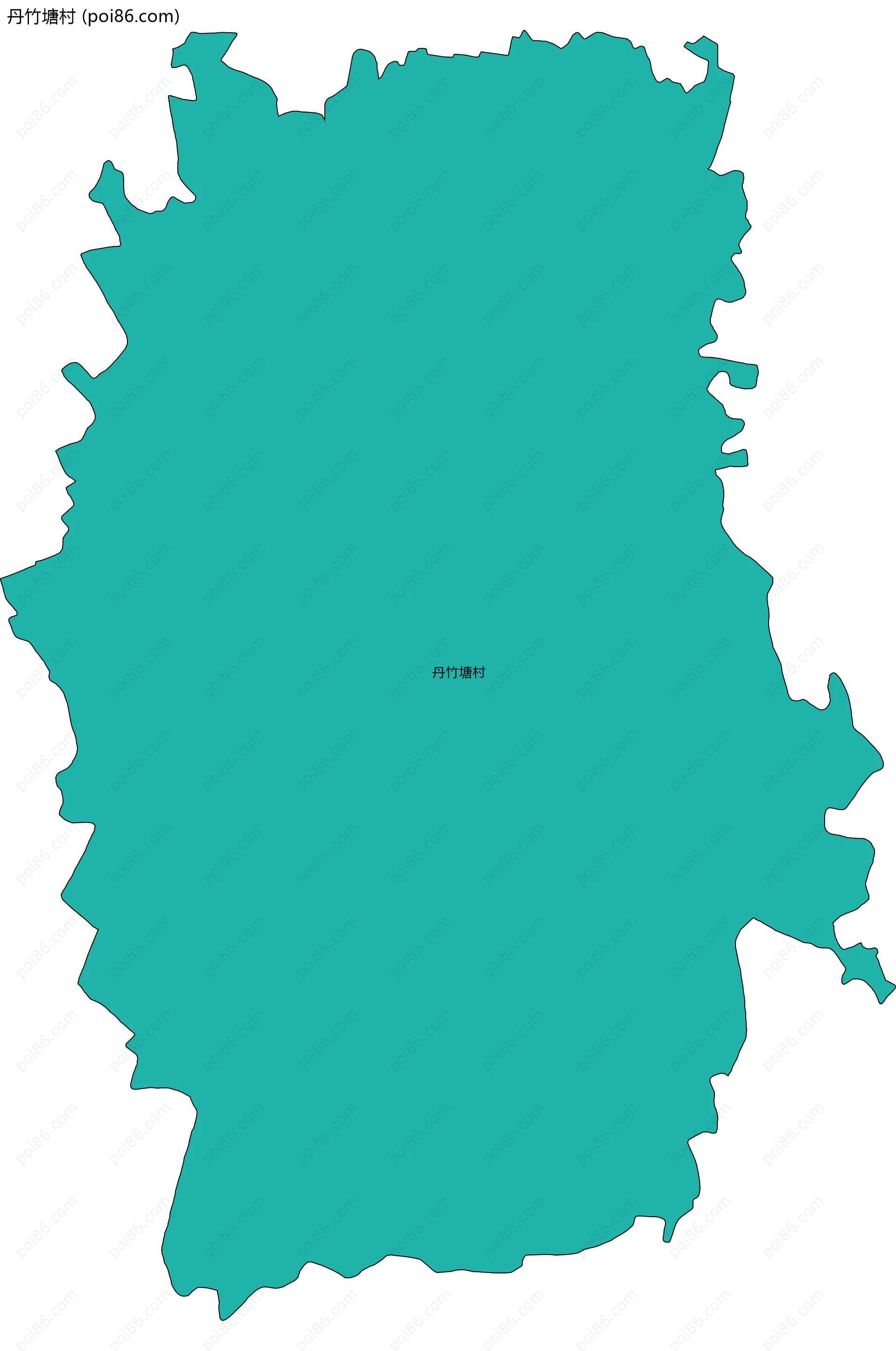 丹竹塘村边界地图