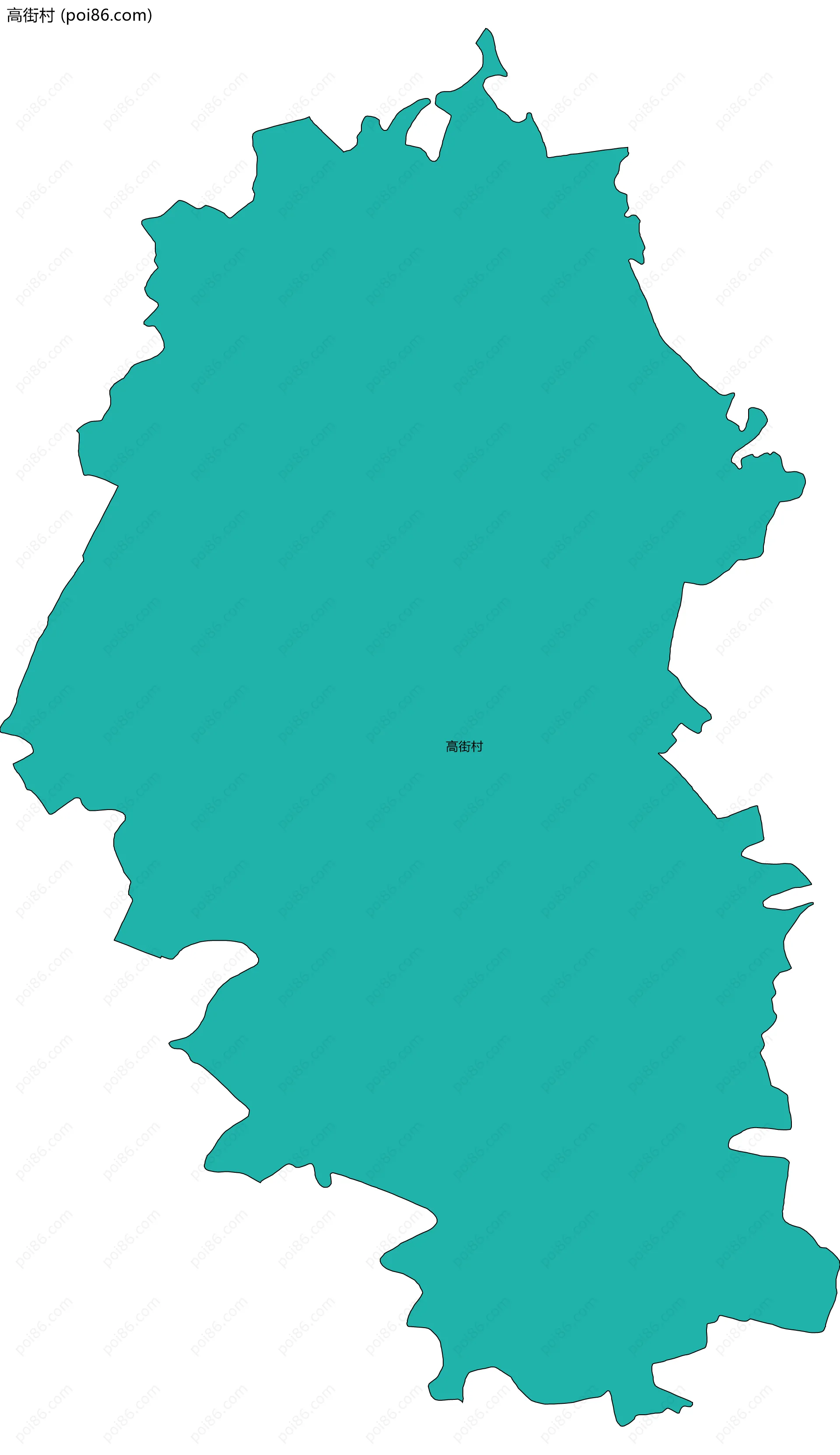 高街村边界地图