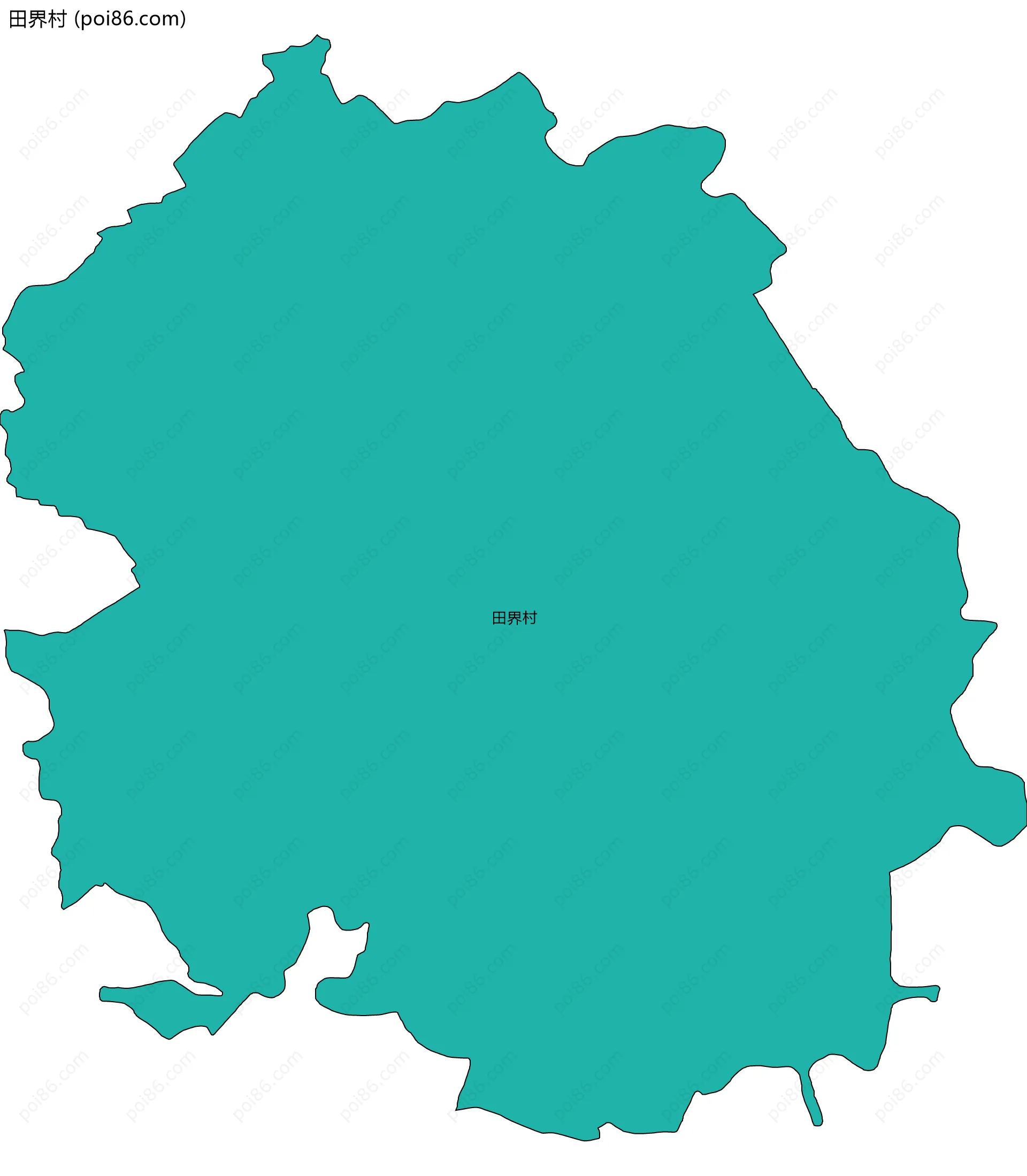 田界村边界地图