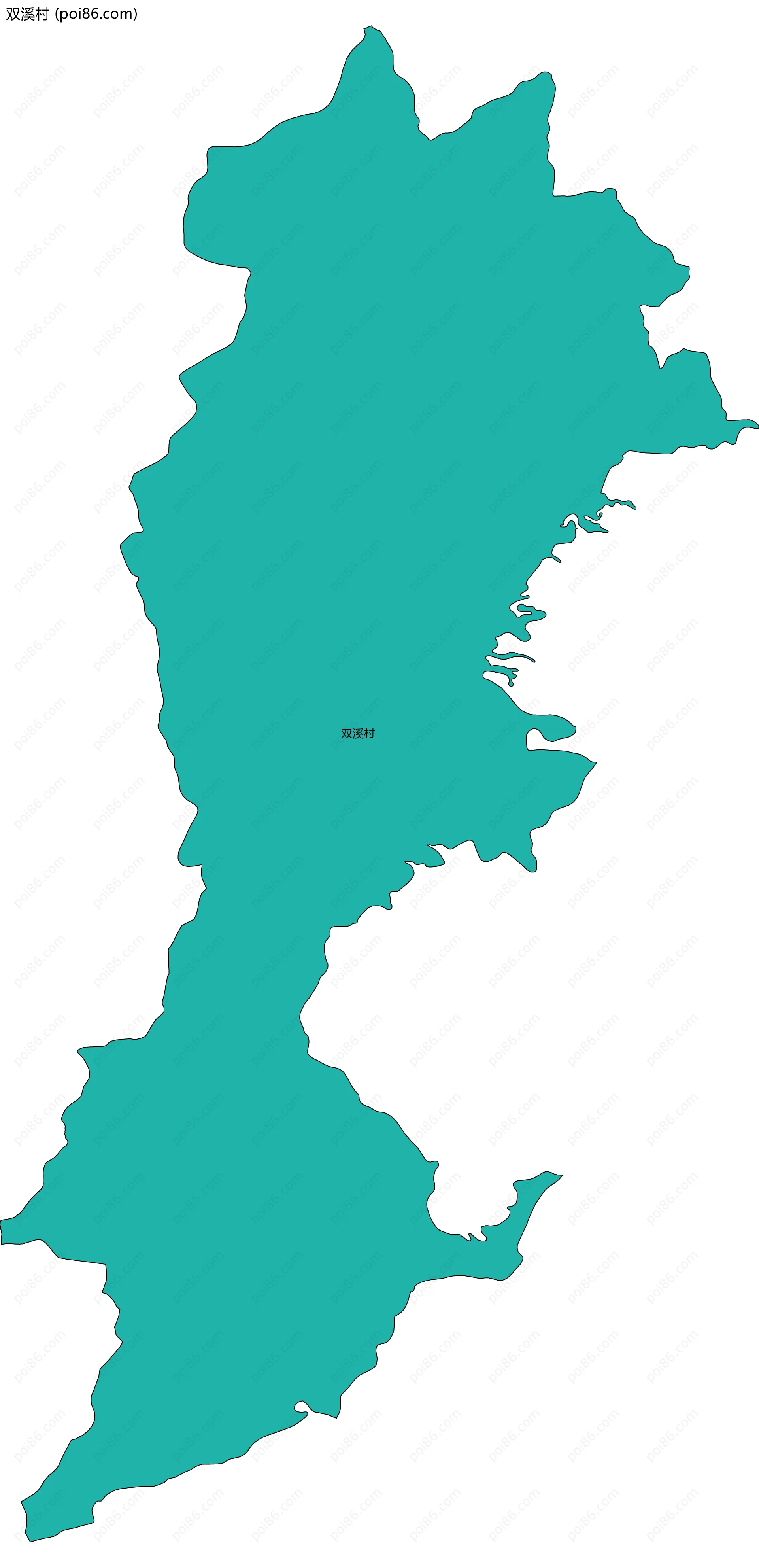 双溪村边界地图