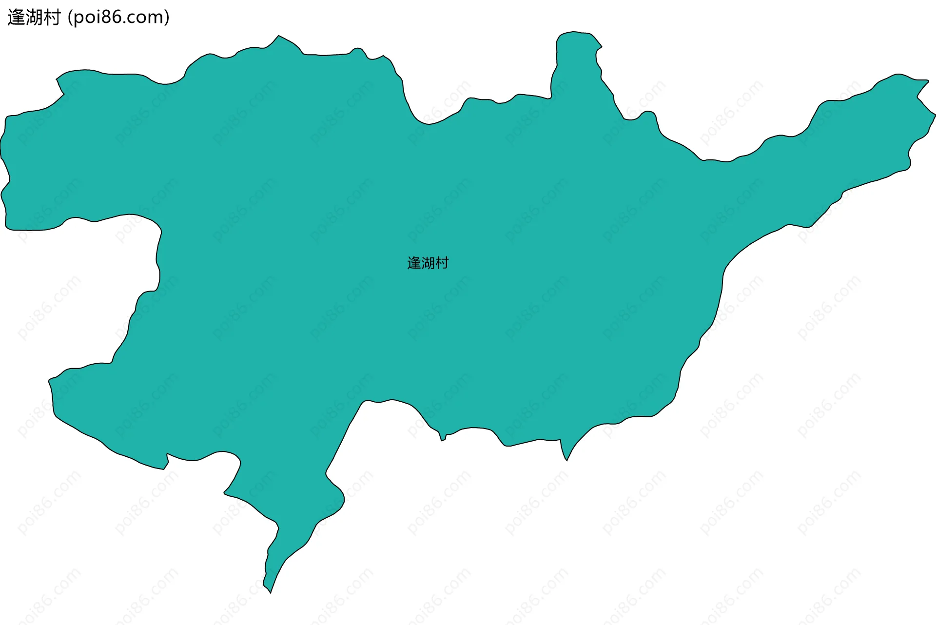 逢湖村边界地图