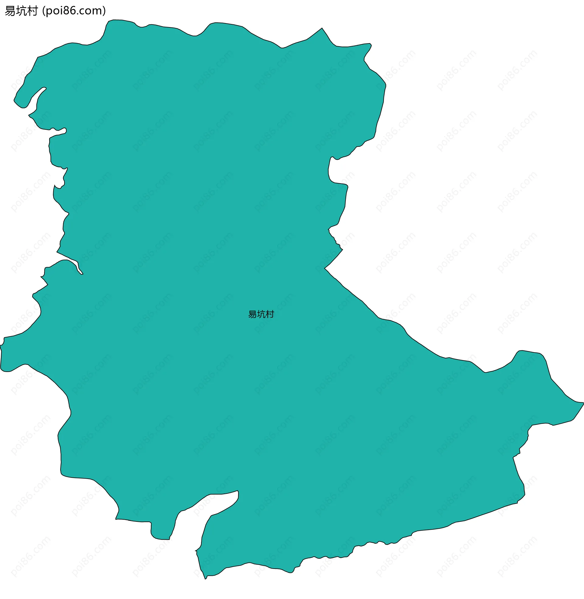 易坑村边界地图