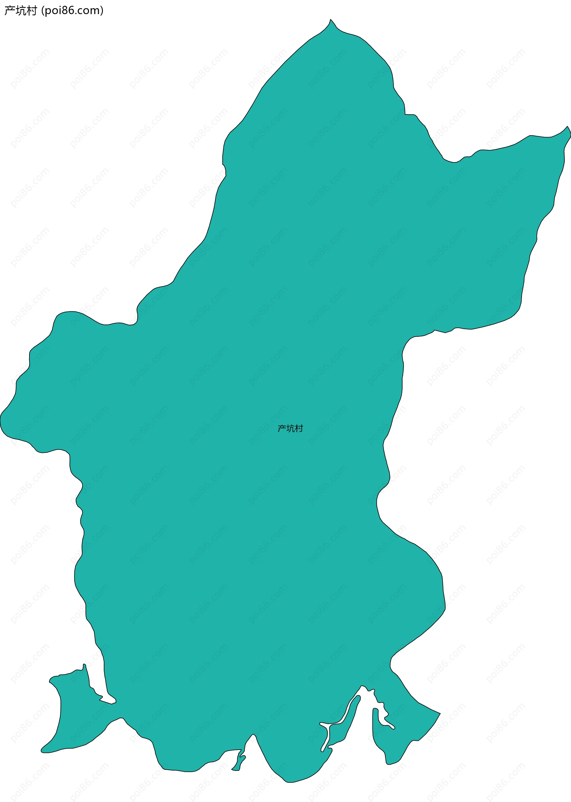 产坑村边界地图