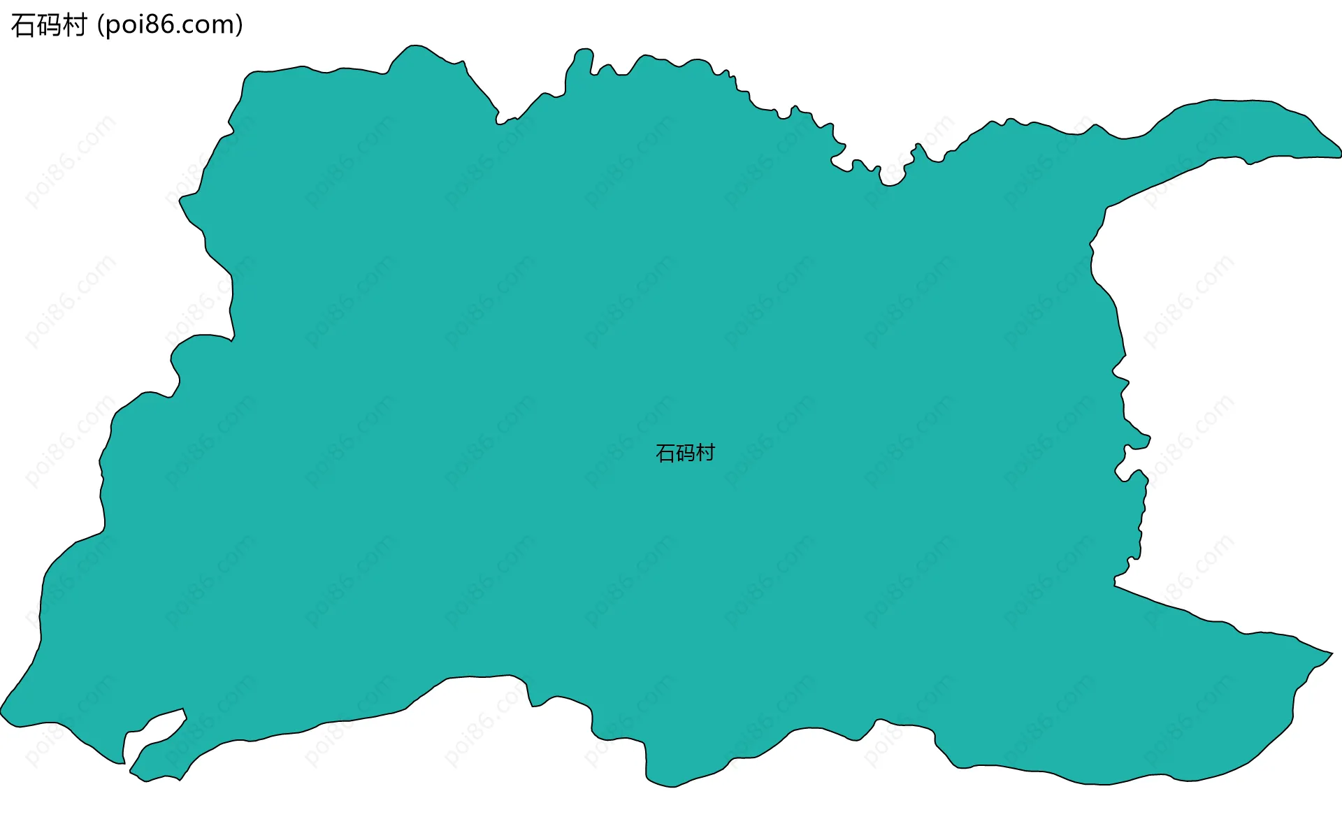 石码村边界地图