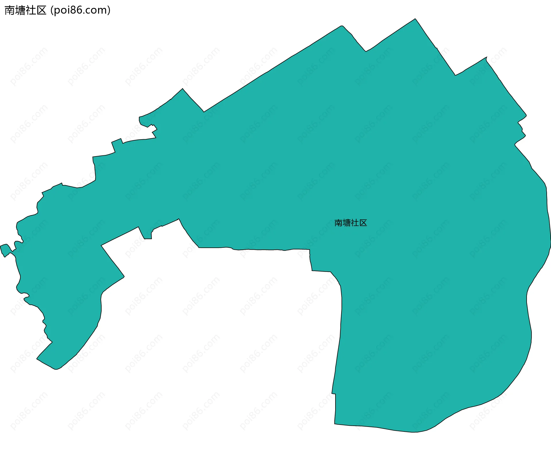 南塘社区边界地图