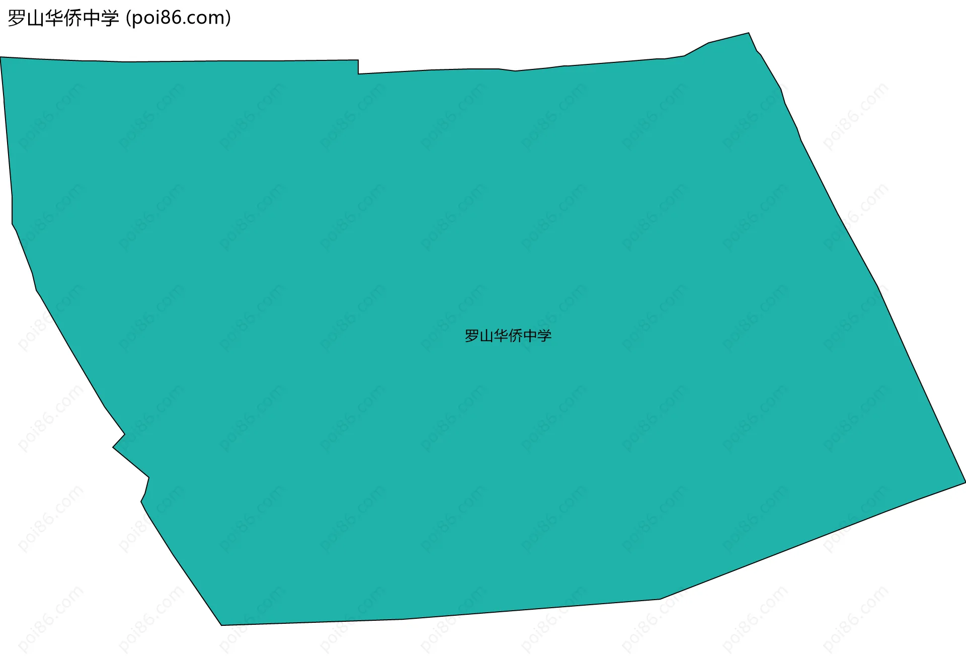 罗山华侨中学边界地图