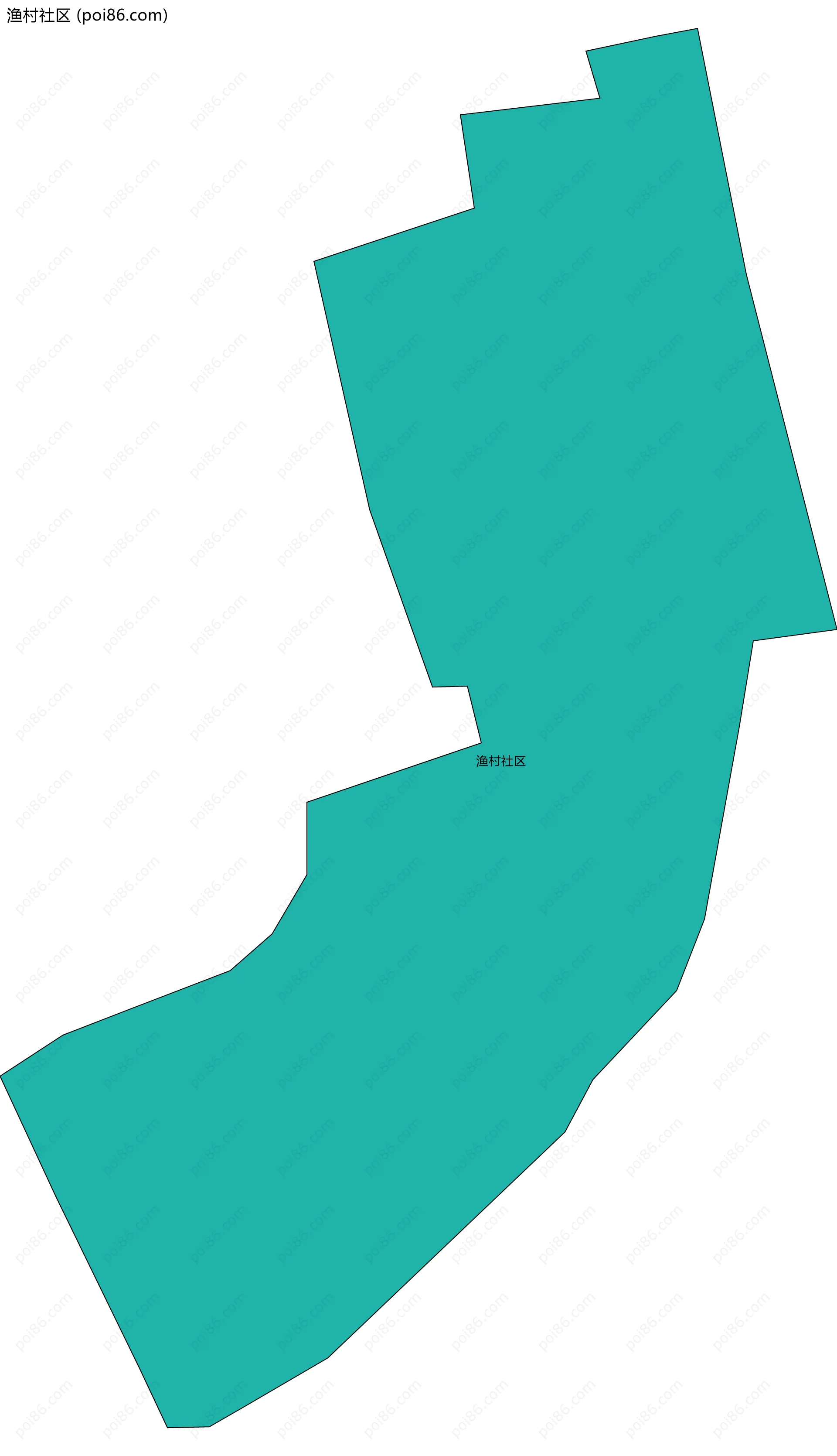 渔村社区边界地图