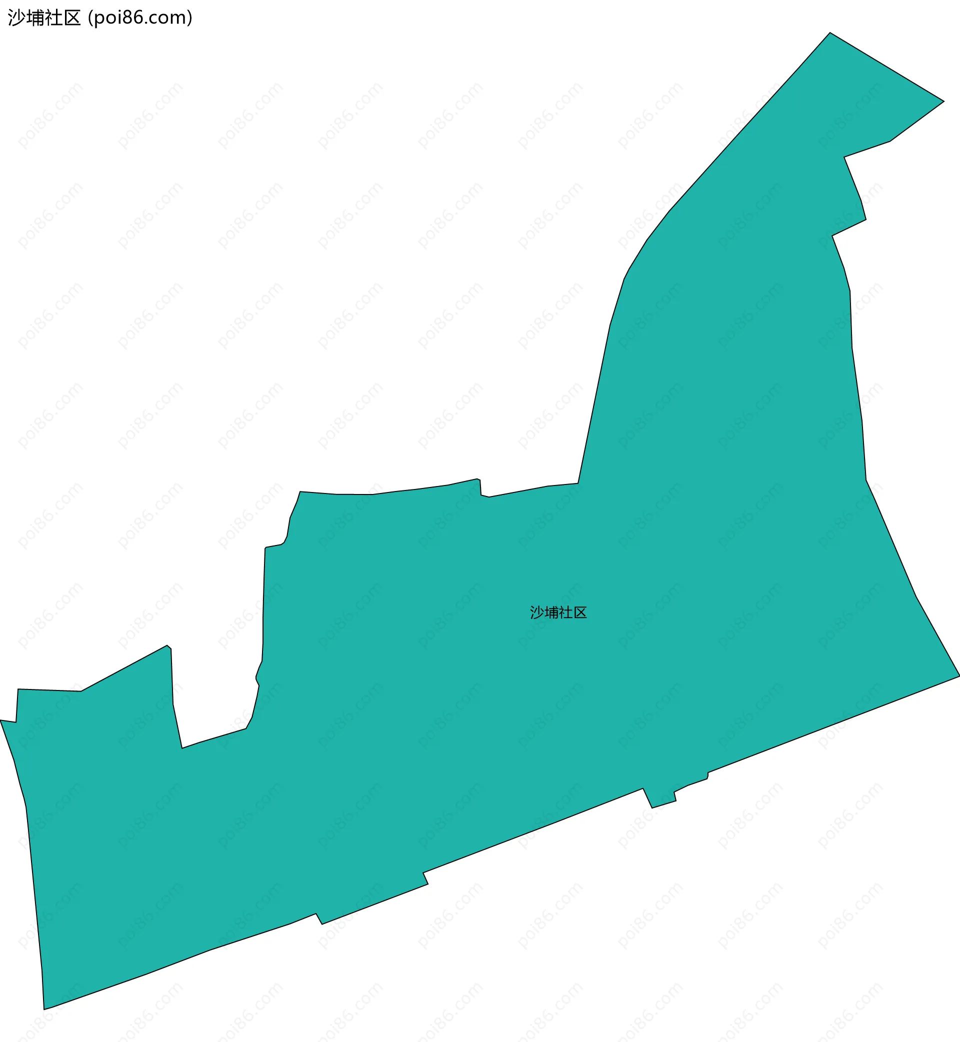 沙埔社区边界地图