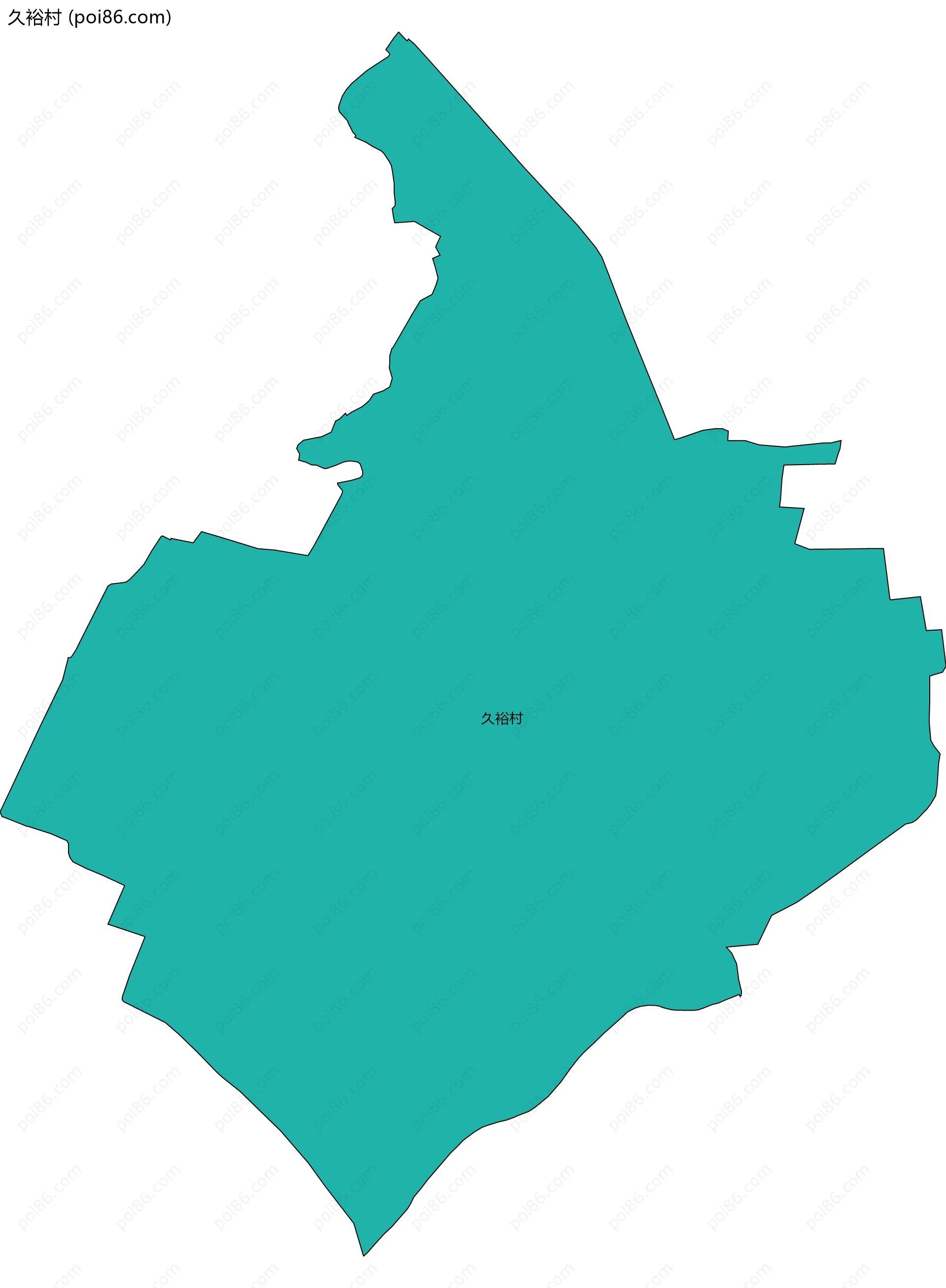 久裕村边界地图