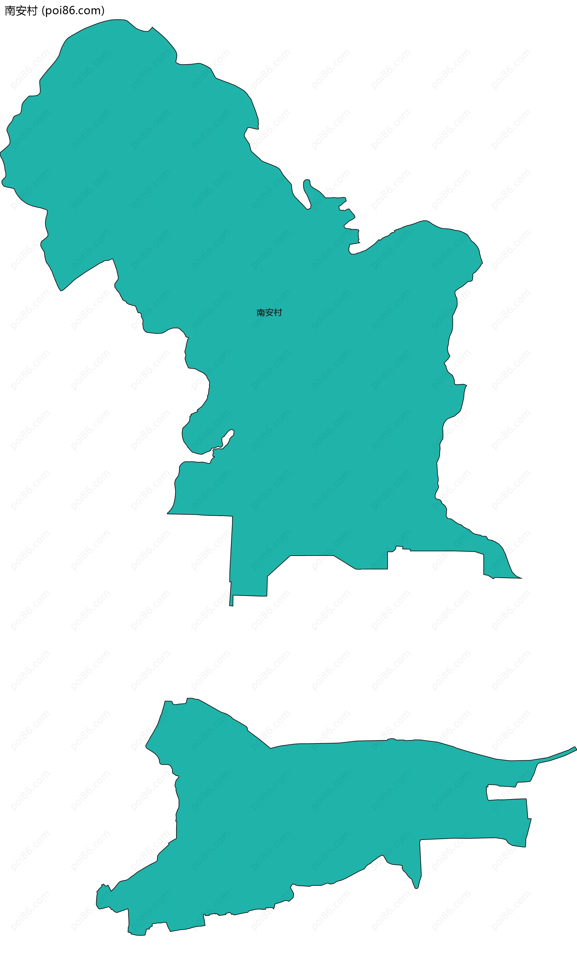 南安村边界地图