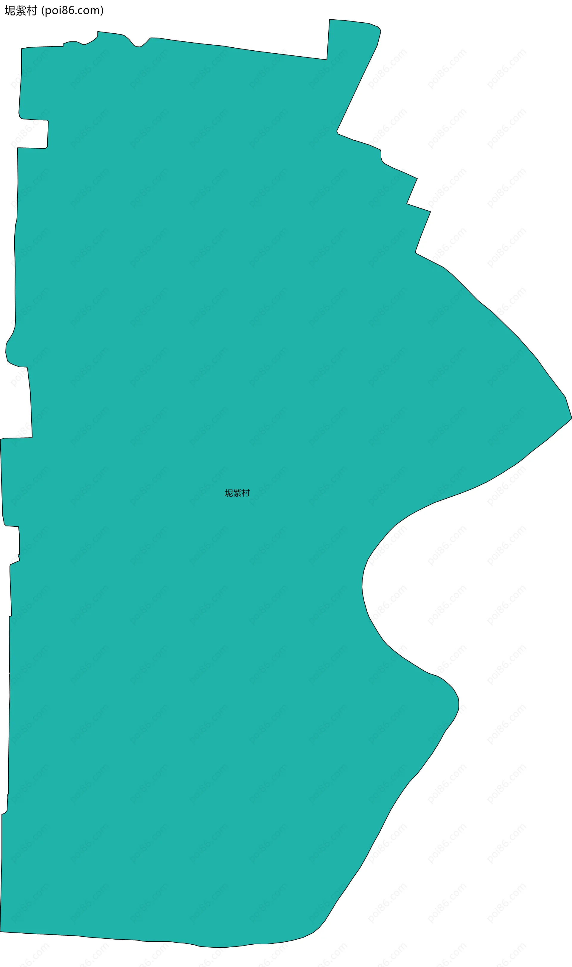 坭紫村边界地图