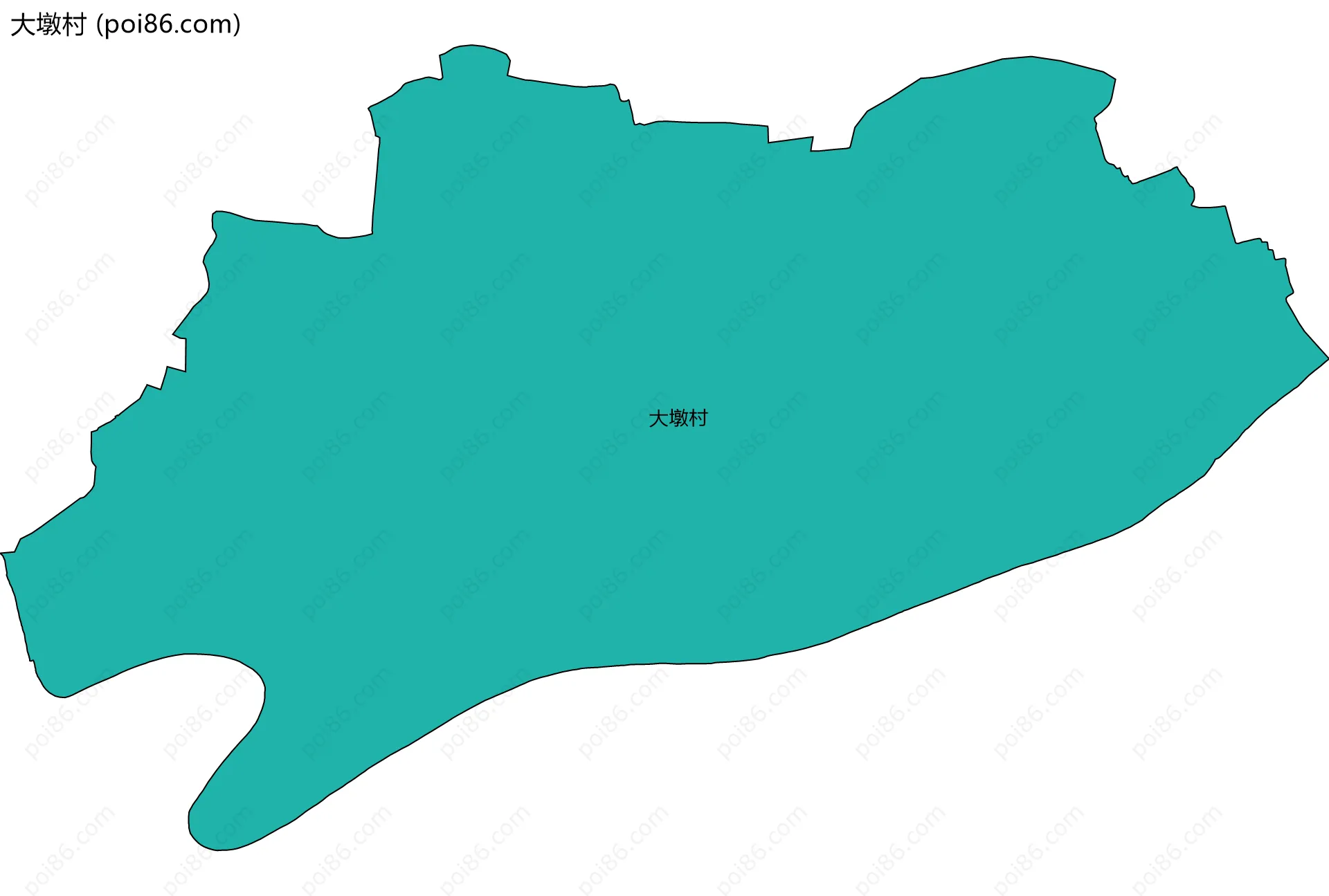 大墩村边界地图