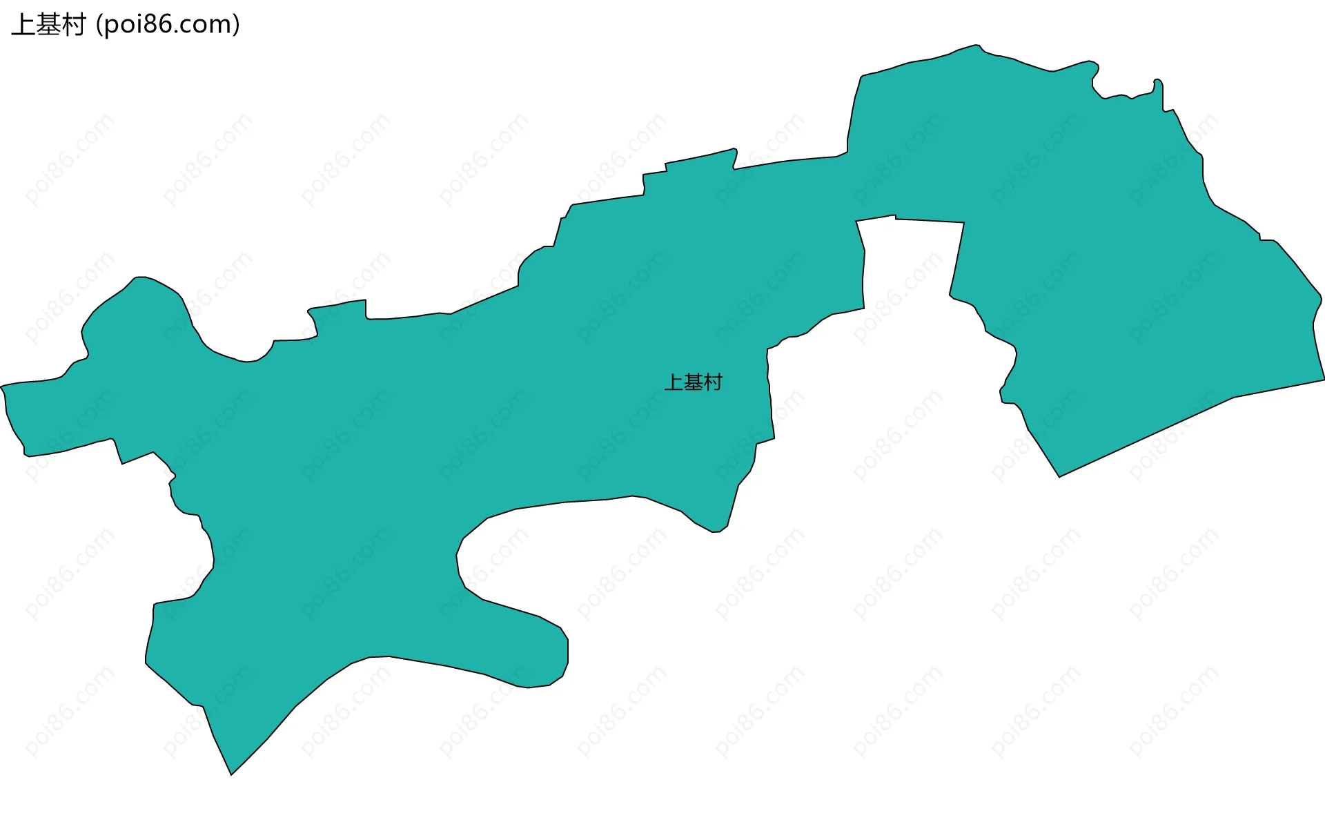 上基村边界地图