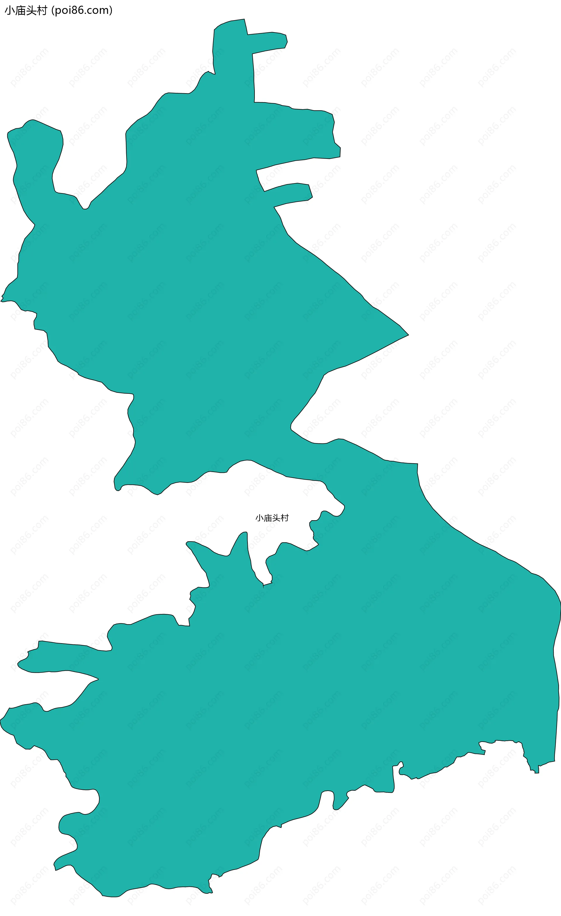 小庙头村边界地图