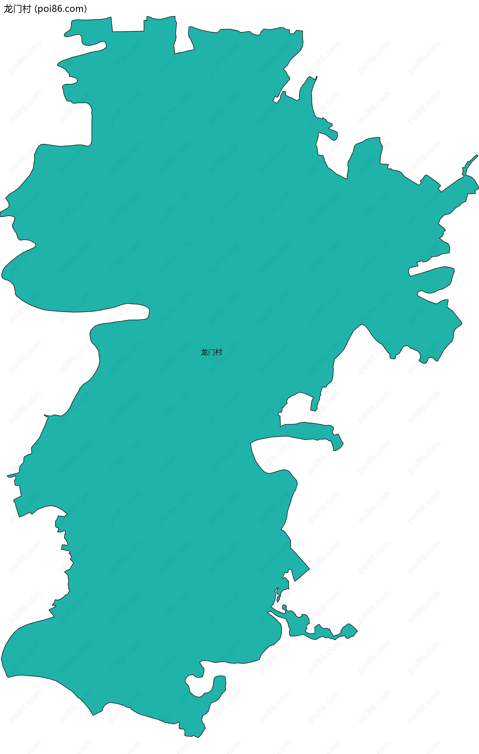 龙门村边界地图