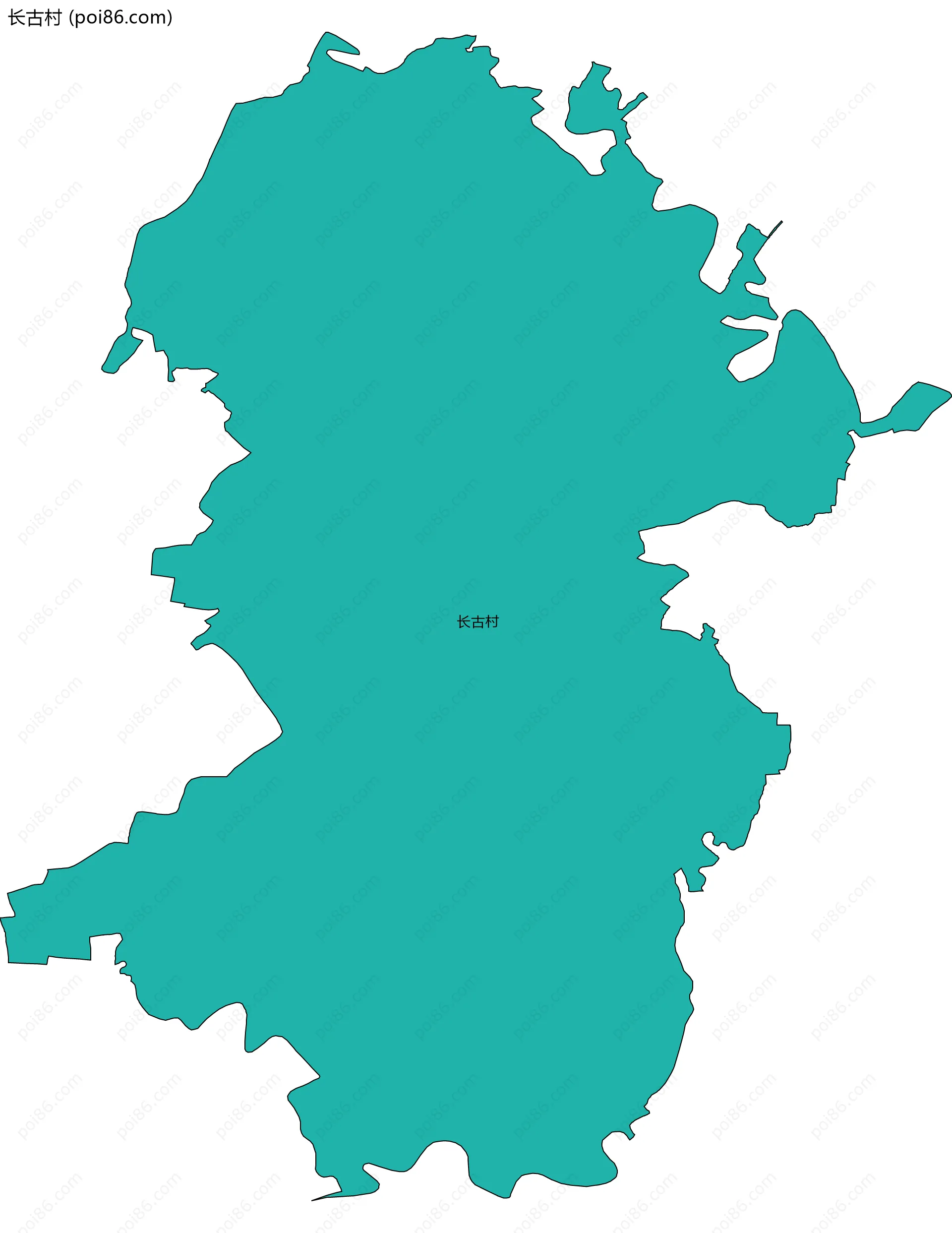 长古村边界地图