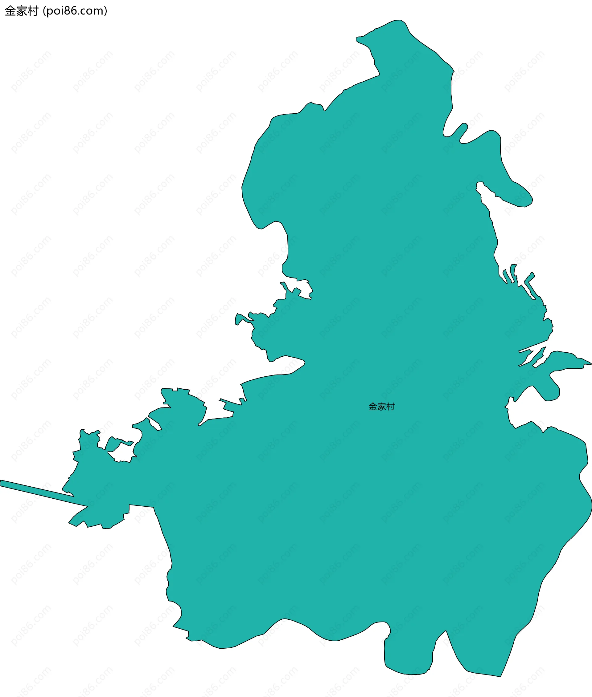 金家村边界地图