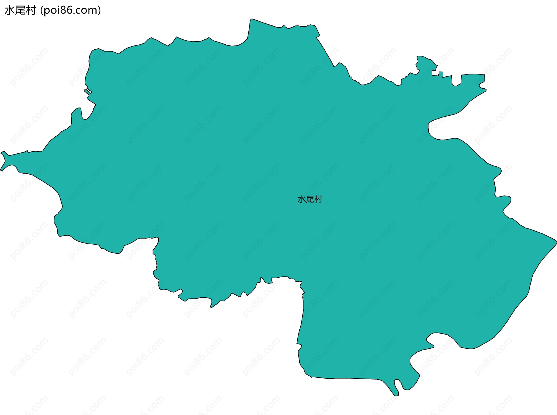 水尾村边界地图