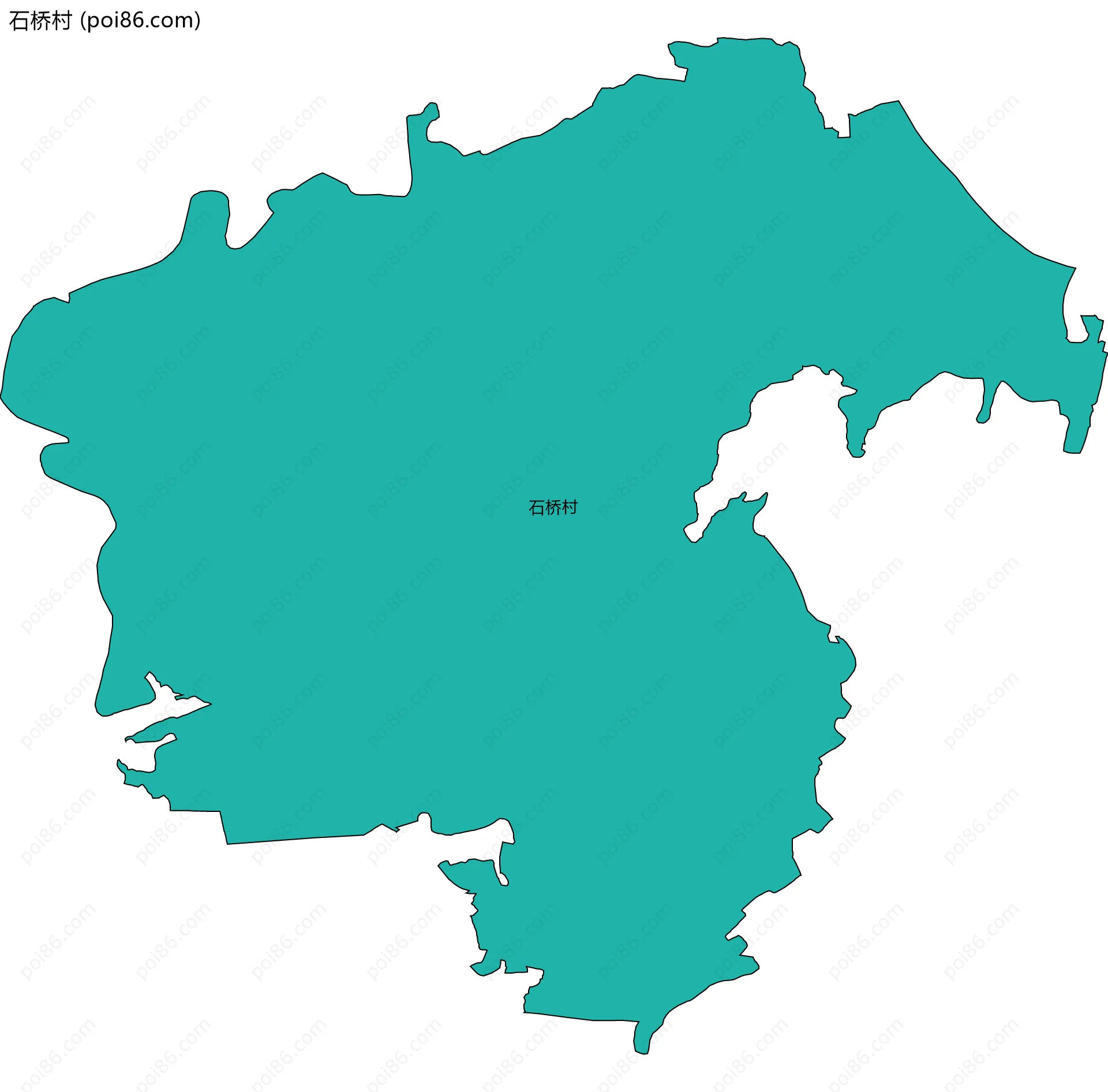 石桥村边界地图