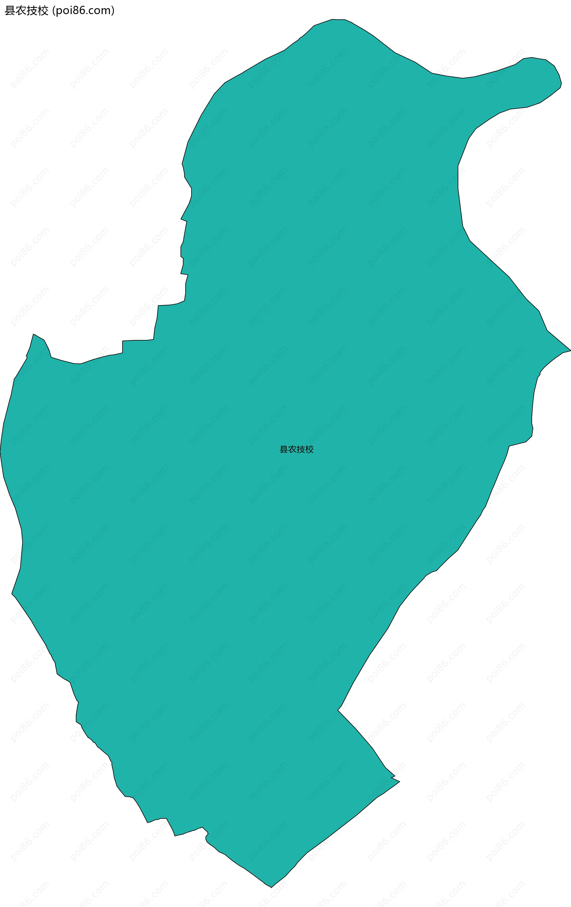 县农技校边界地图