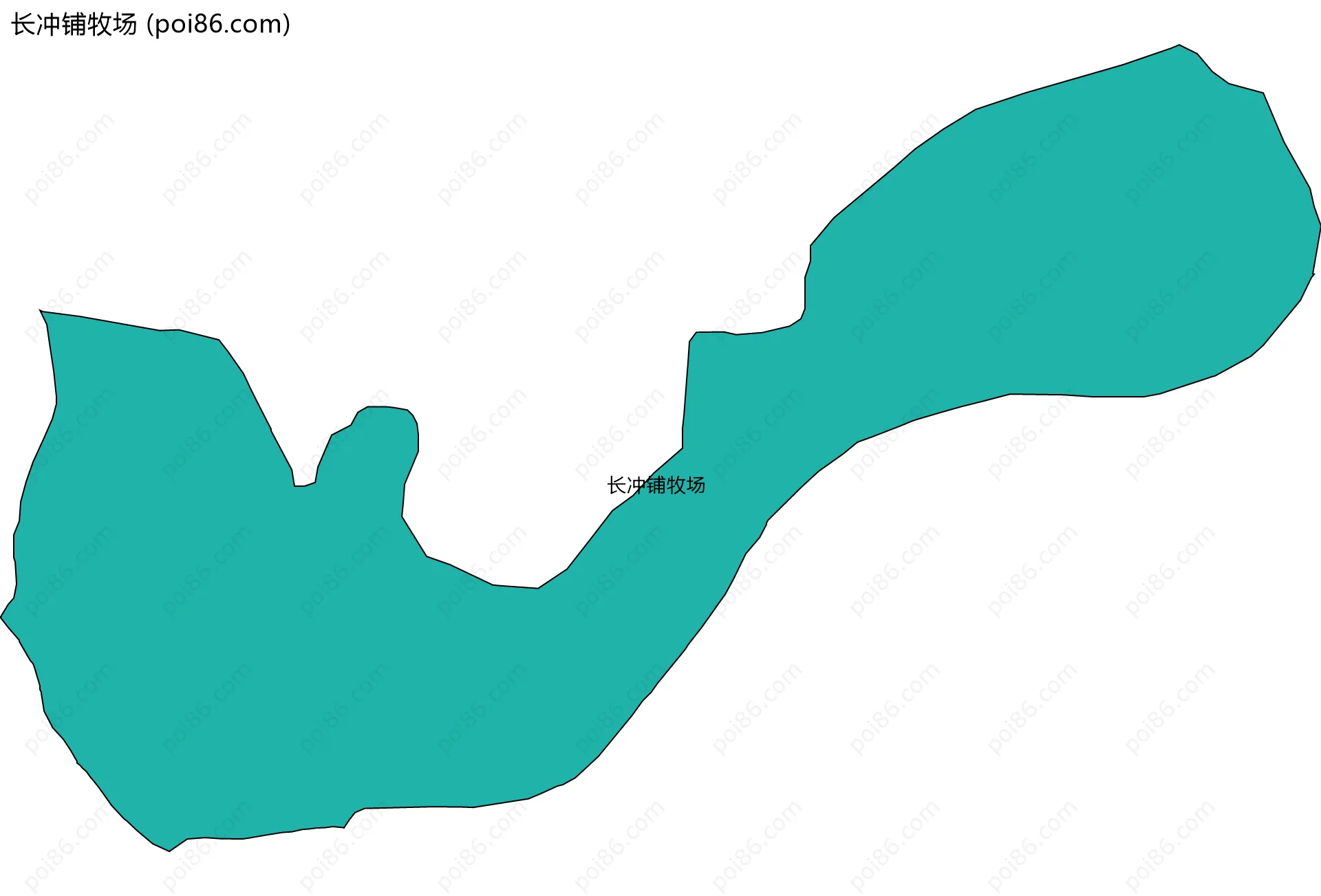 长冲铺牧场边界地图