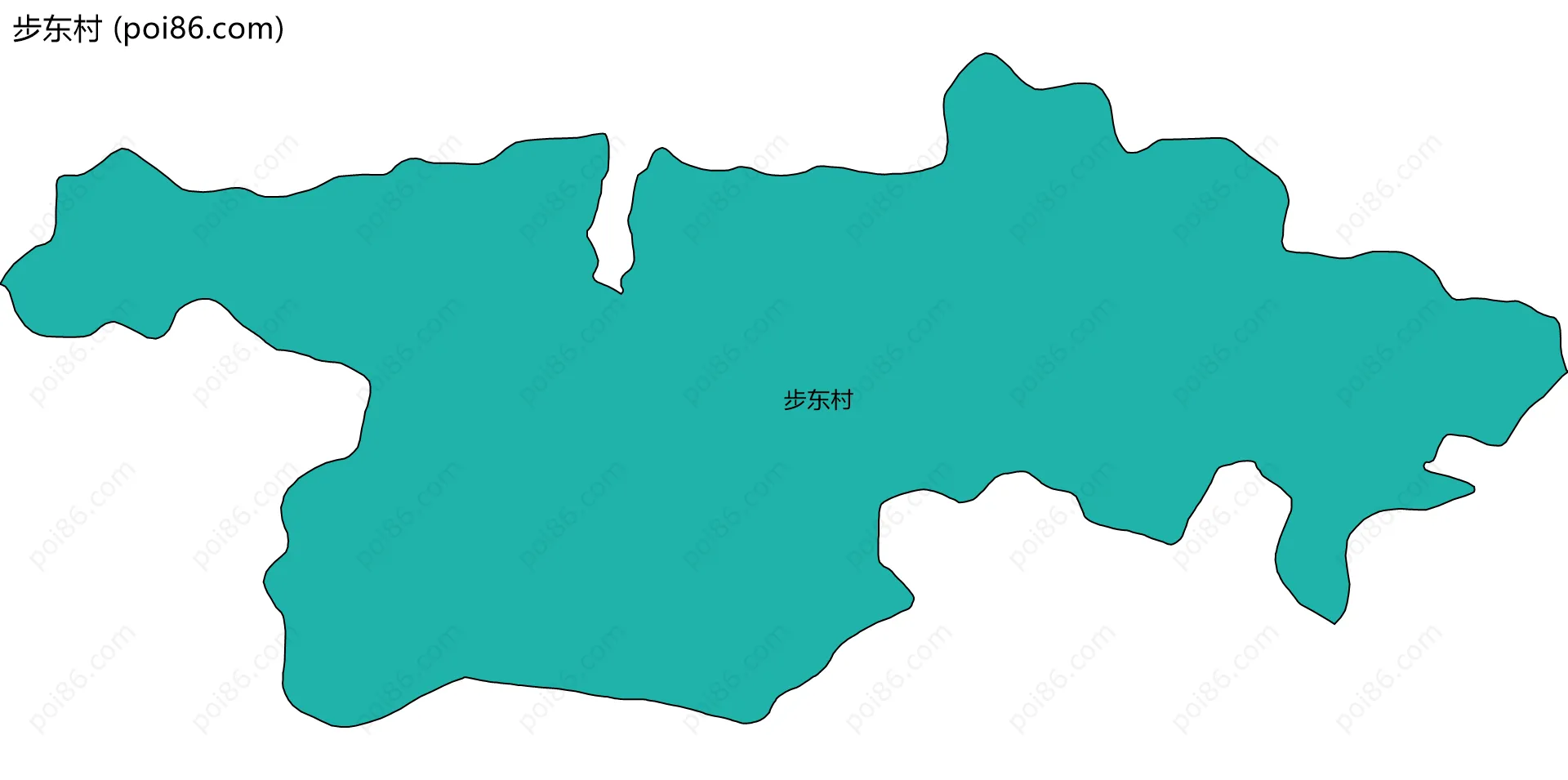 步东村边界地图