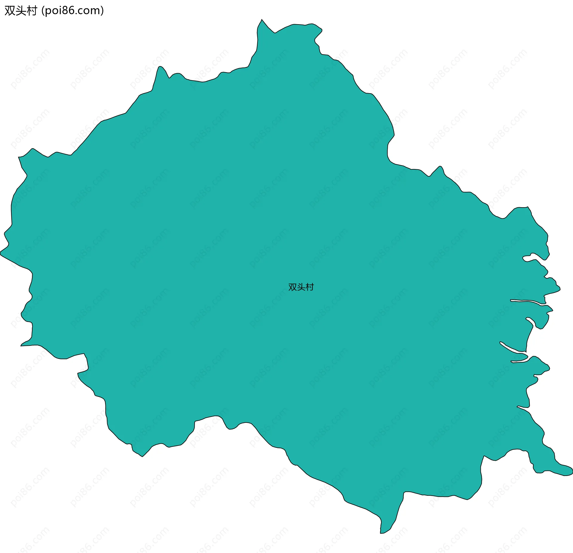 双头村边界地图